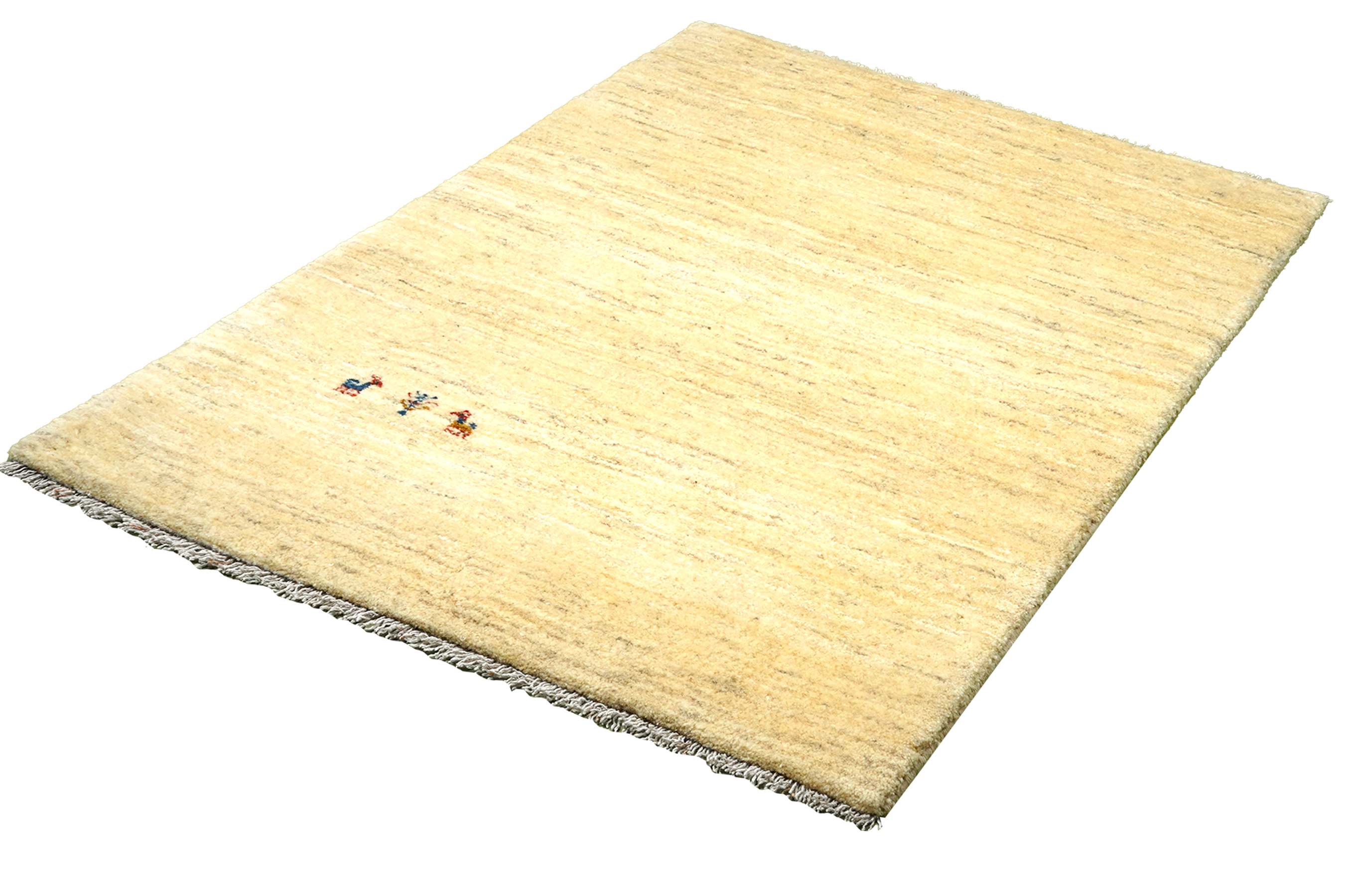 Gabbeh Teppich Wolle Beige