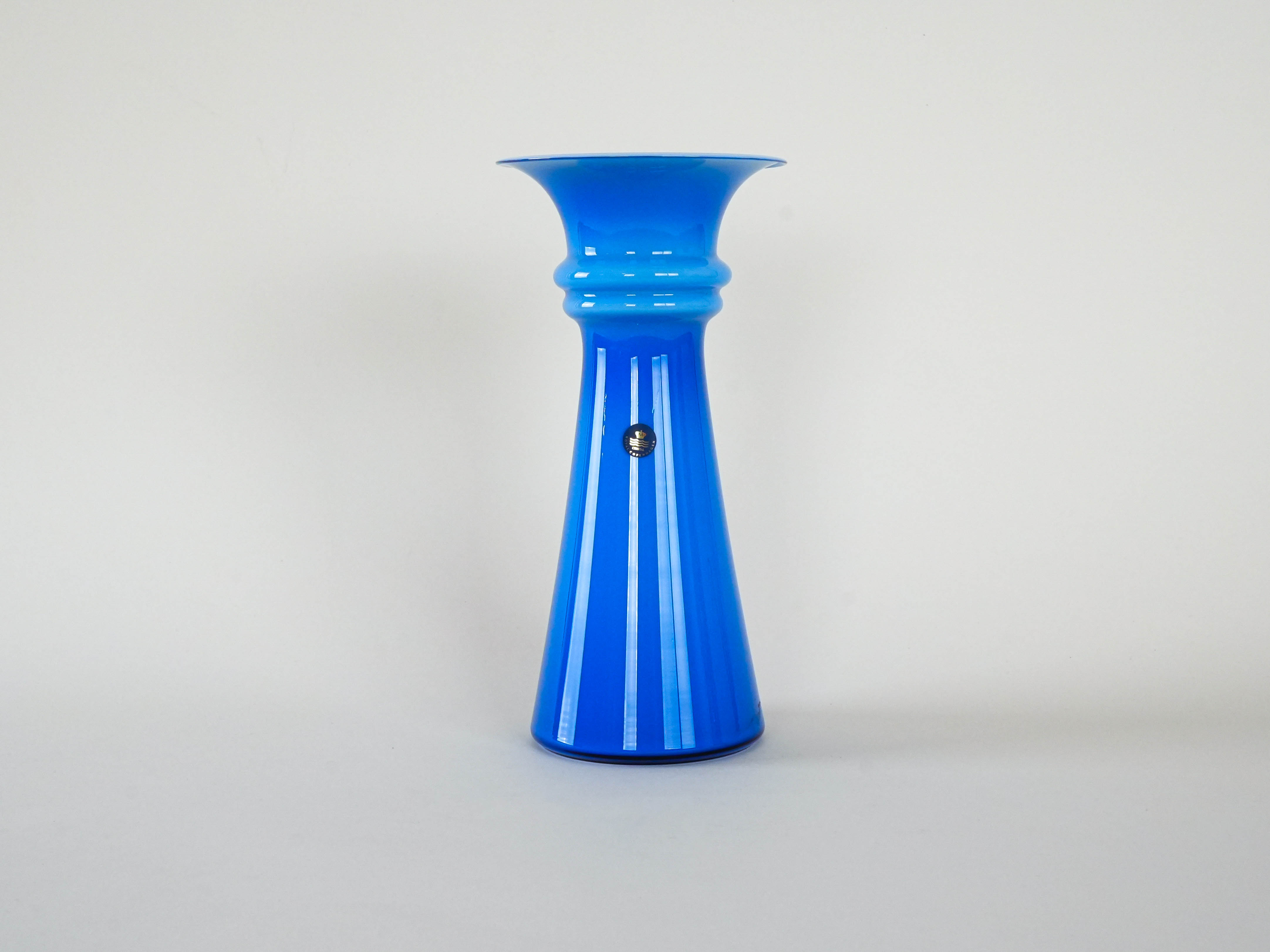 Glass vase Blue