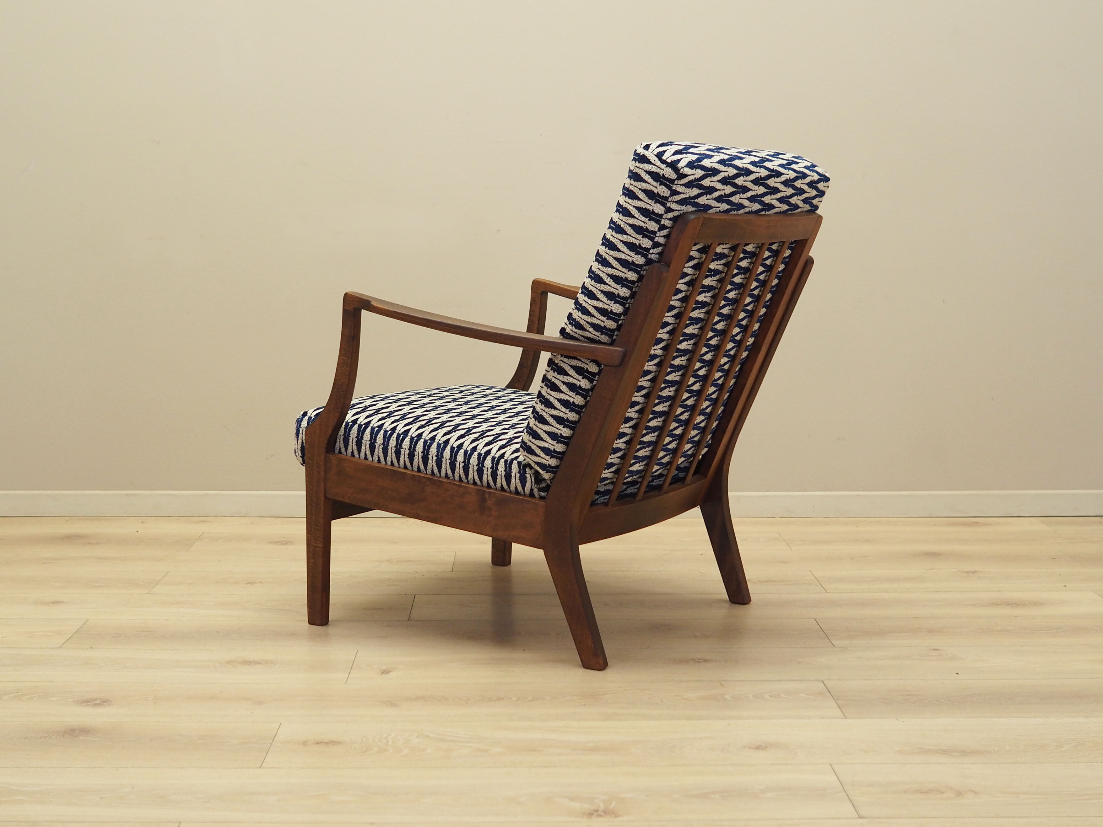 Armlehnstuhl Textil Holz 1970er Jahre