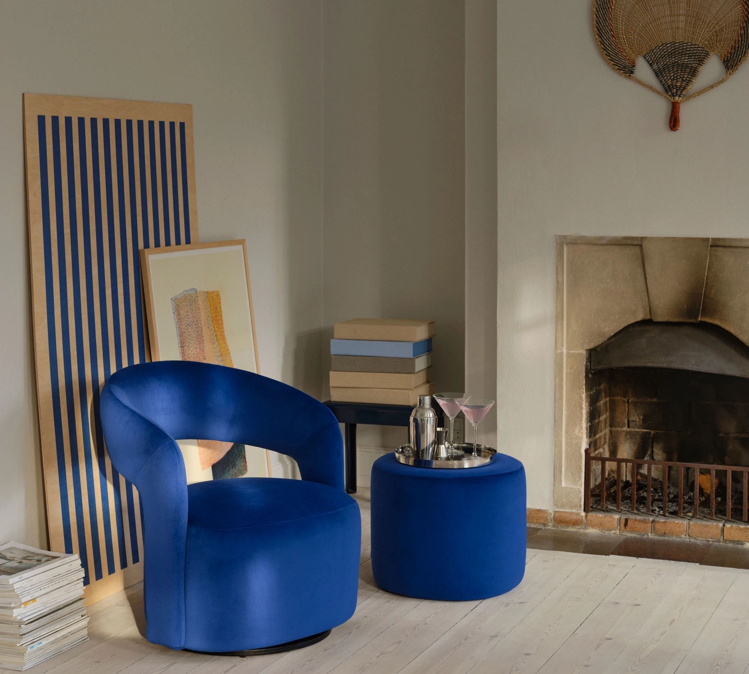 Judi Sessel Velour Lux Blue