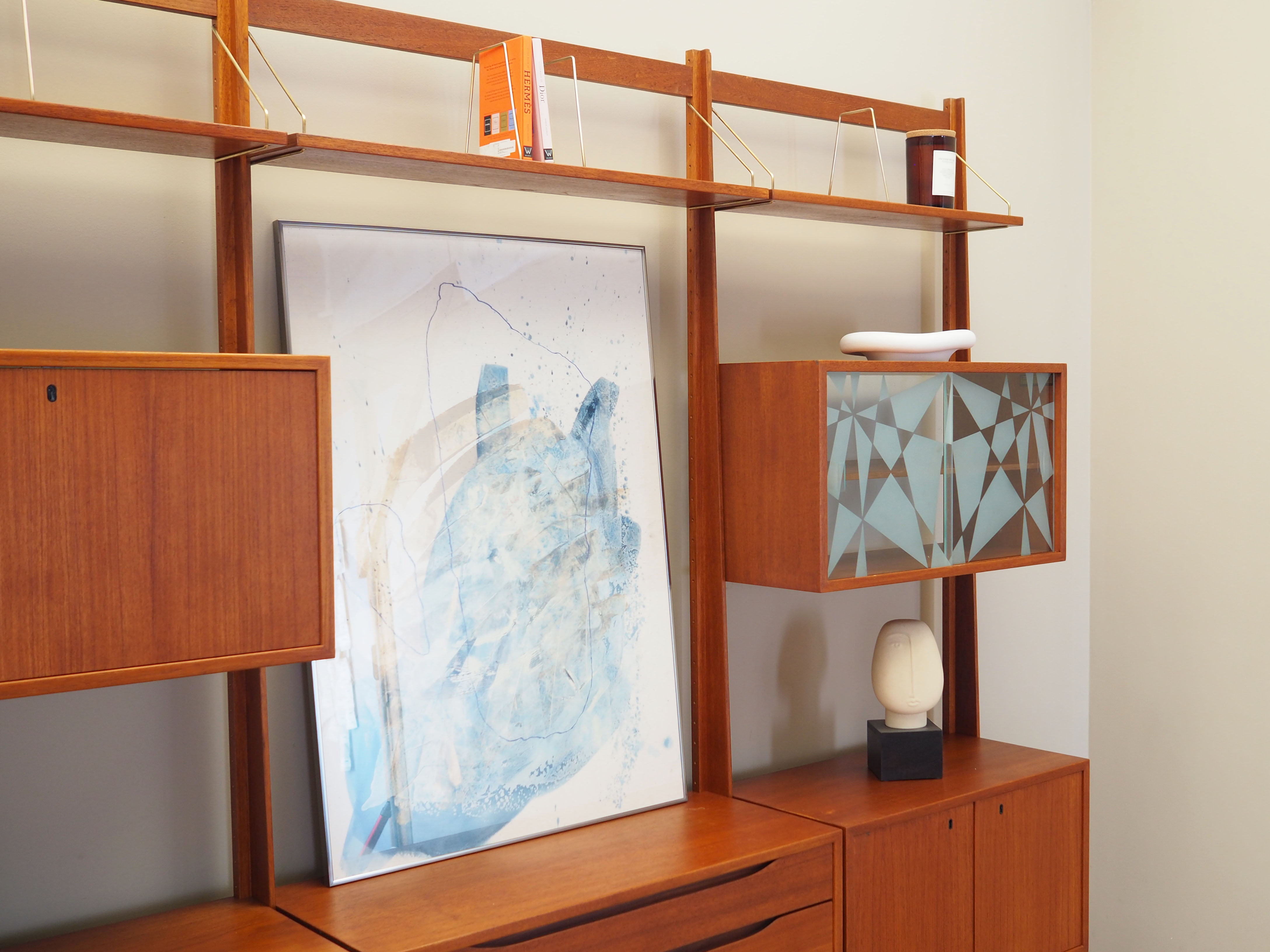 Regalsystem Teakholz 1960er Jahre