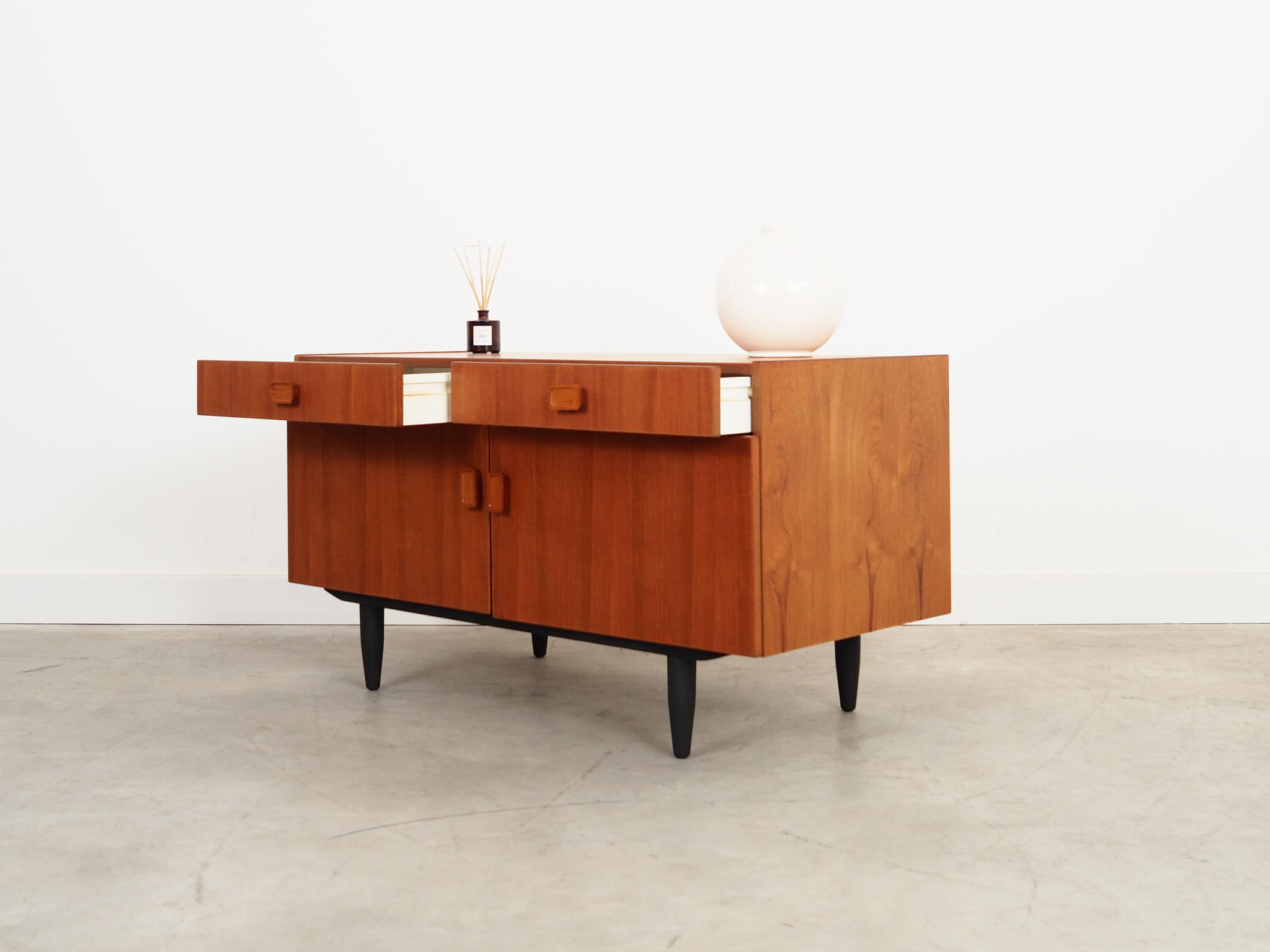 Vintage Cabinet Teak Wood Brown 1970s