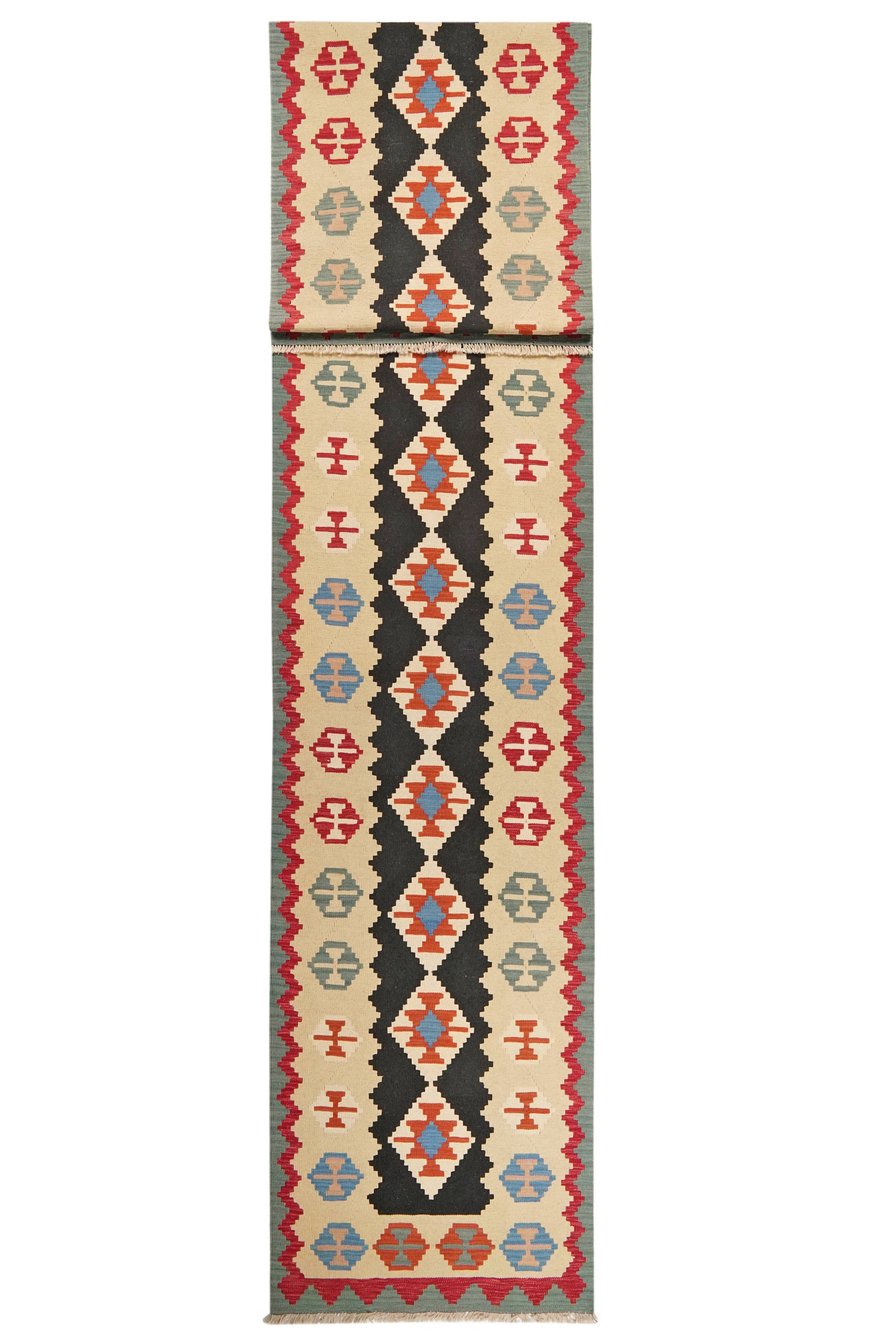 Kilim Gashgai Teppich Mehrfarbig