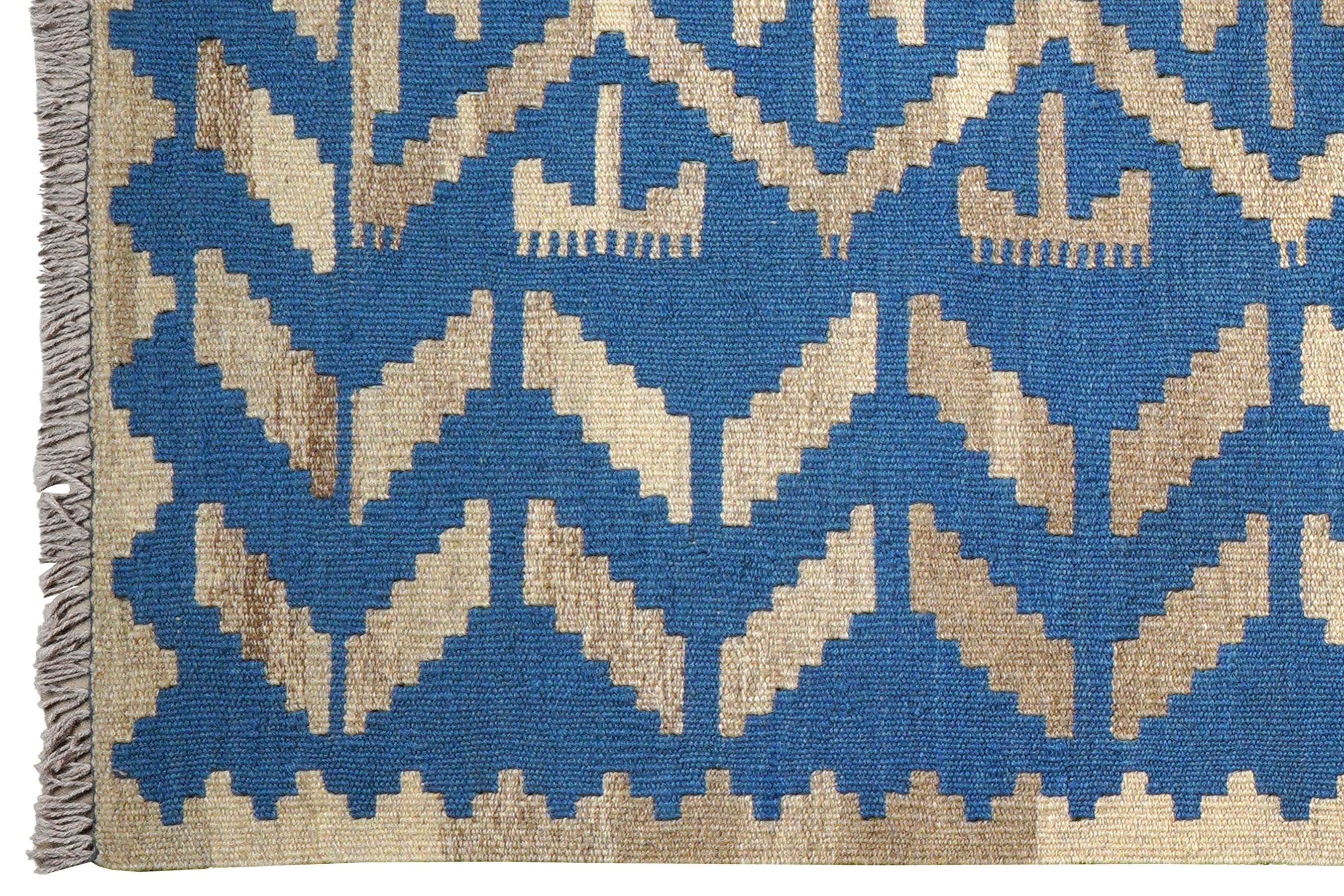 Kilim Gashgai Teppich Blau