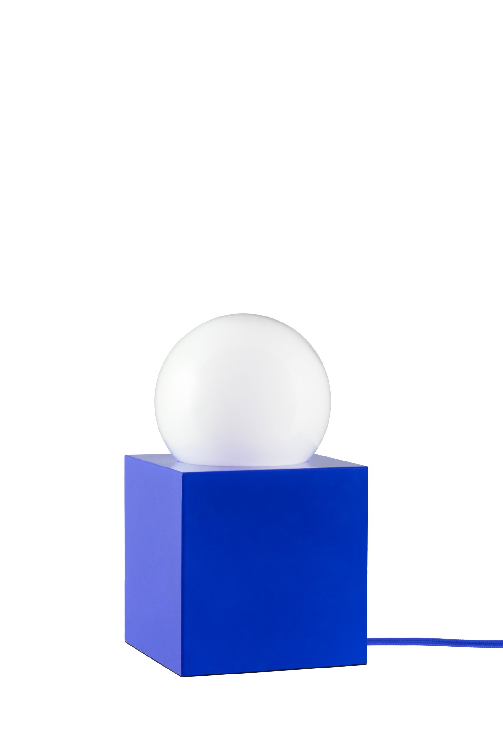 Bob 14 Tischleuchte Blau mit USB-C Ladestation