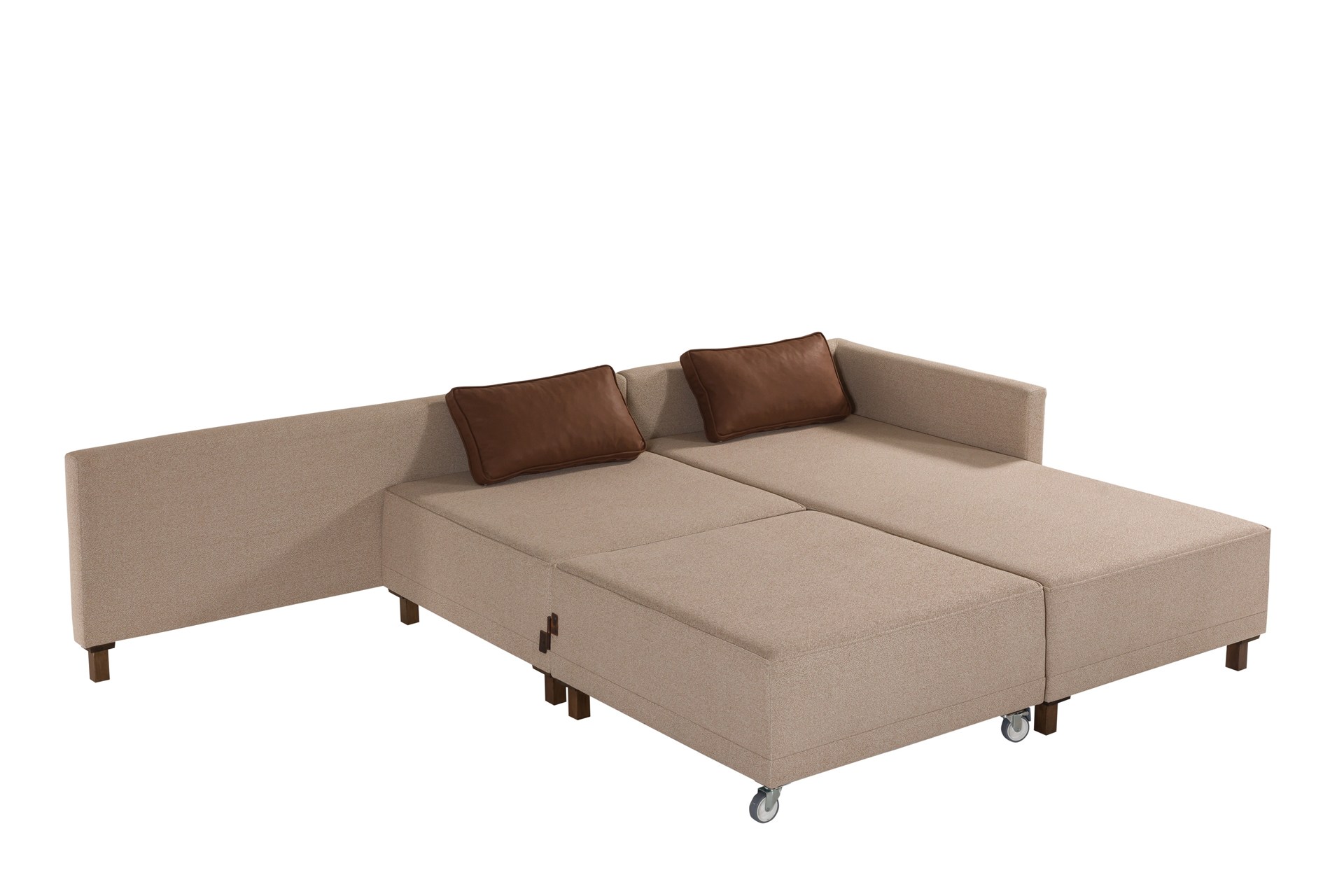 Matris Right Eckschlafsofa Brown