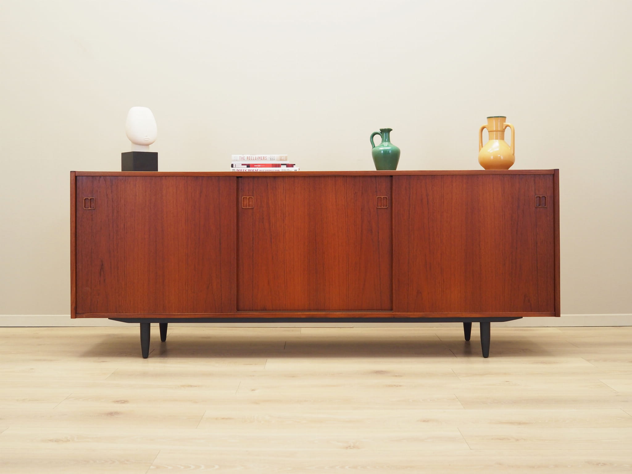 Vintage Sideboard Teakholz Braun 1970er Jahre