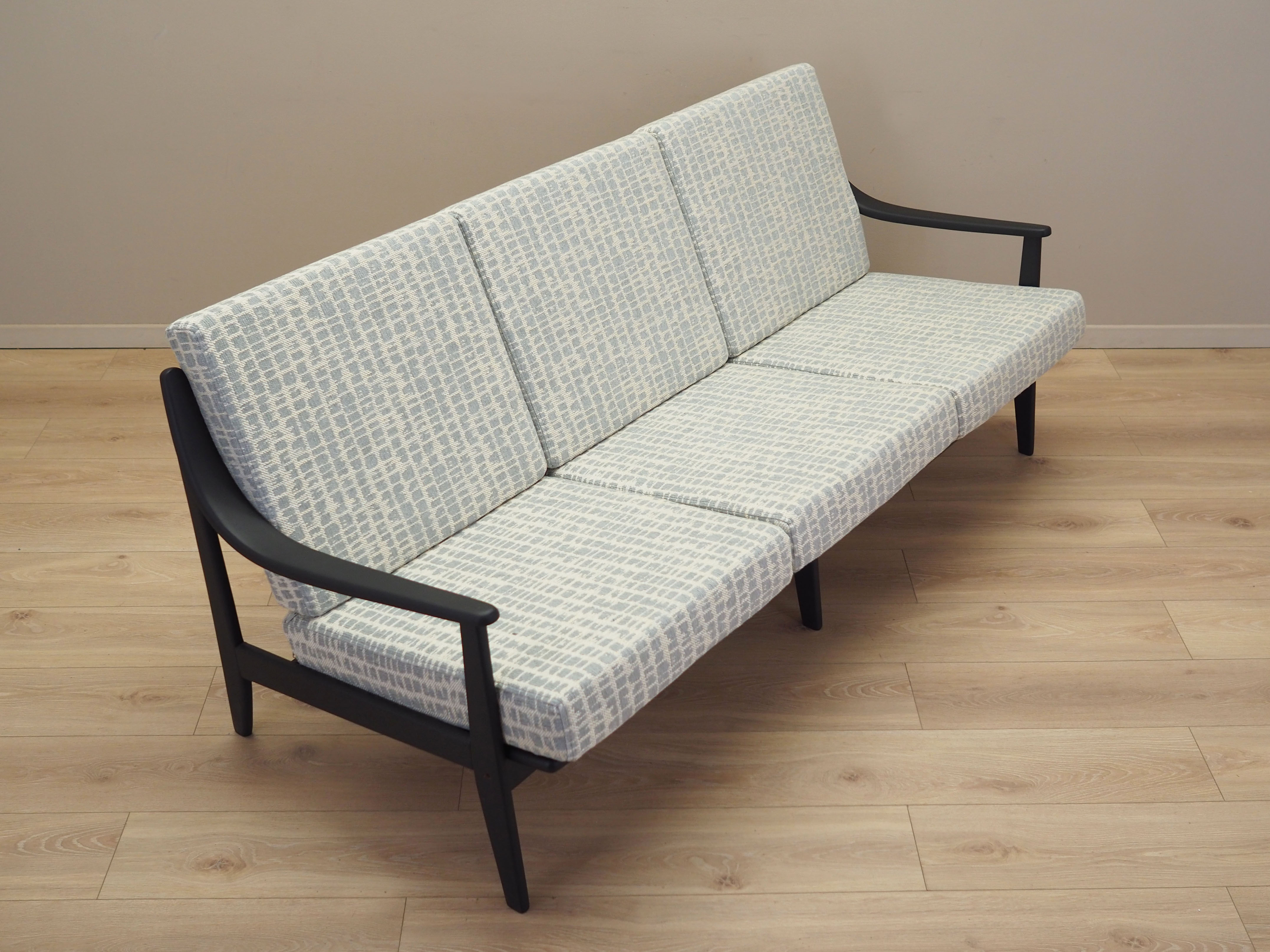 3-Sitzer Sofa Grau 1960er Jahre