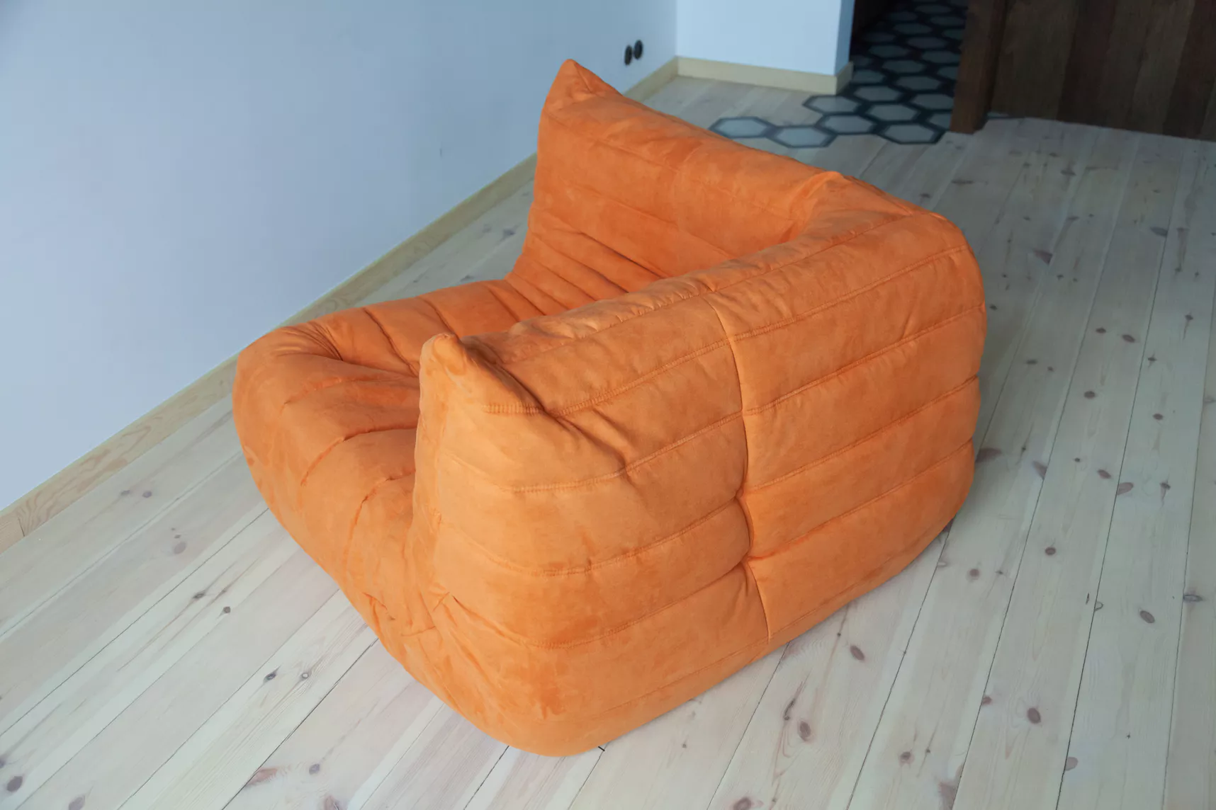 Togo Ecksofa Textil Orange