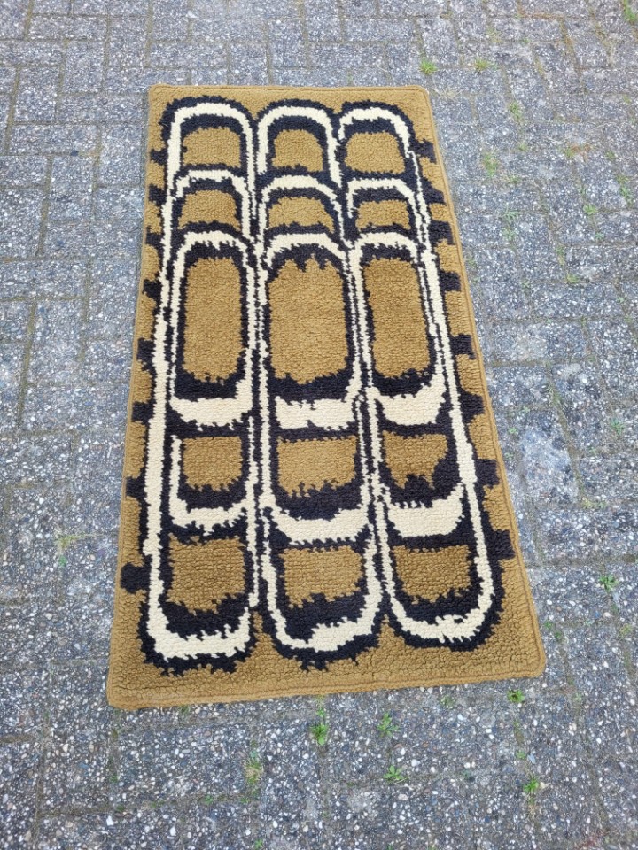 Vintage Teppich Textil Mehrfarbig