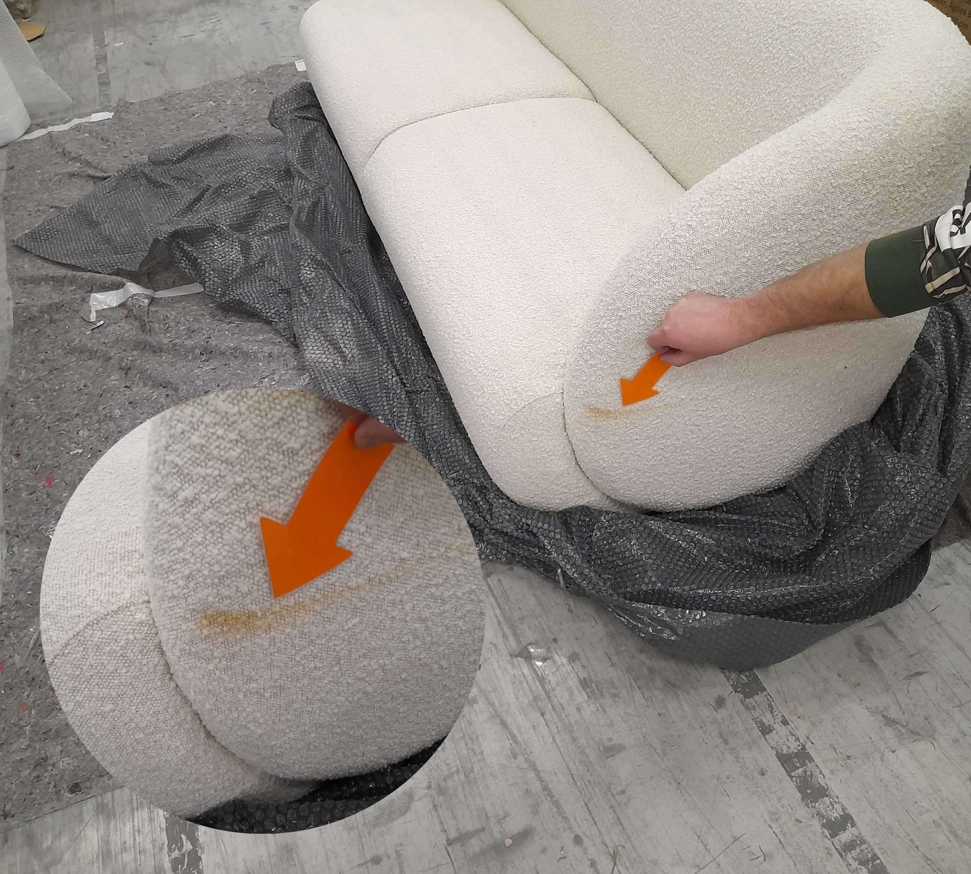 Design-Award-Winning Paula 3-Sitzer Sofa Maya Cream