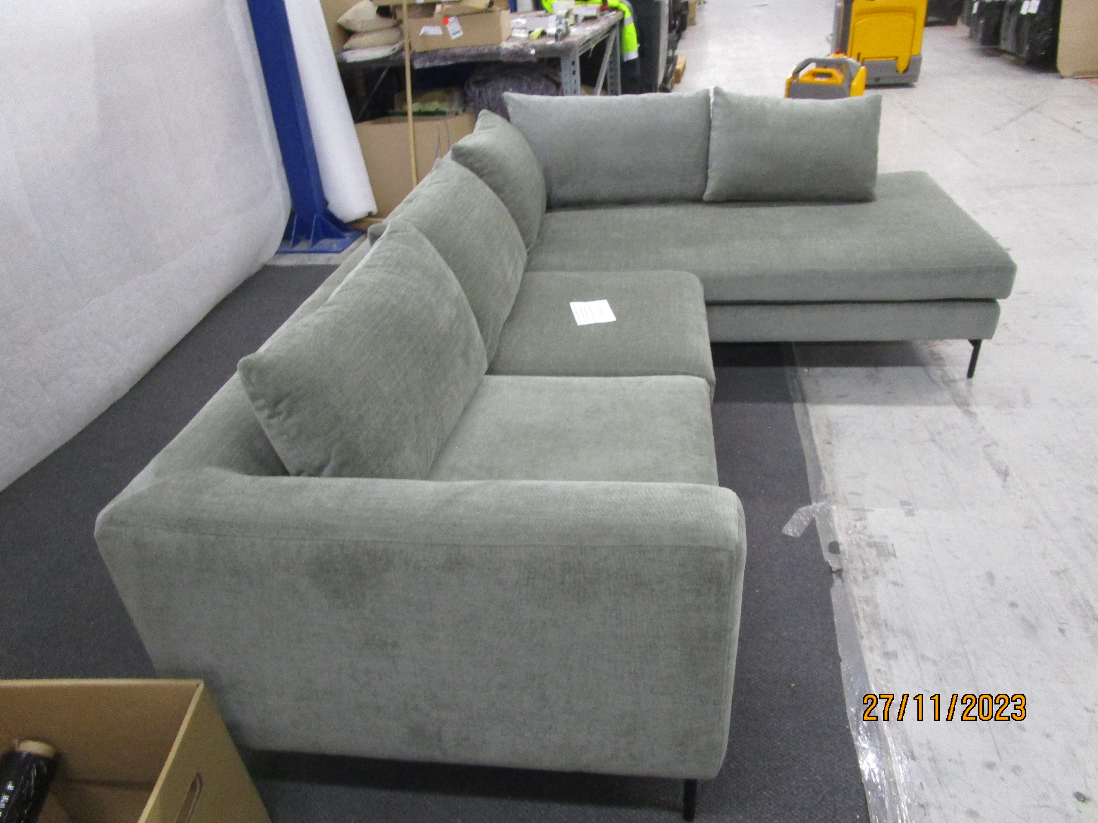Noa Ecksofa Rechts Planet Grey Green