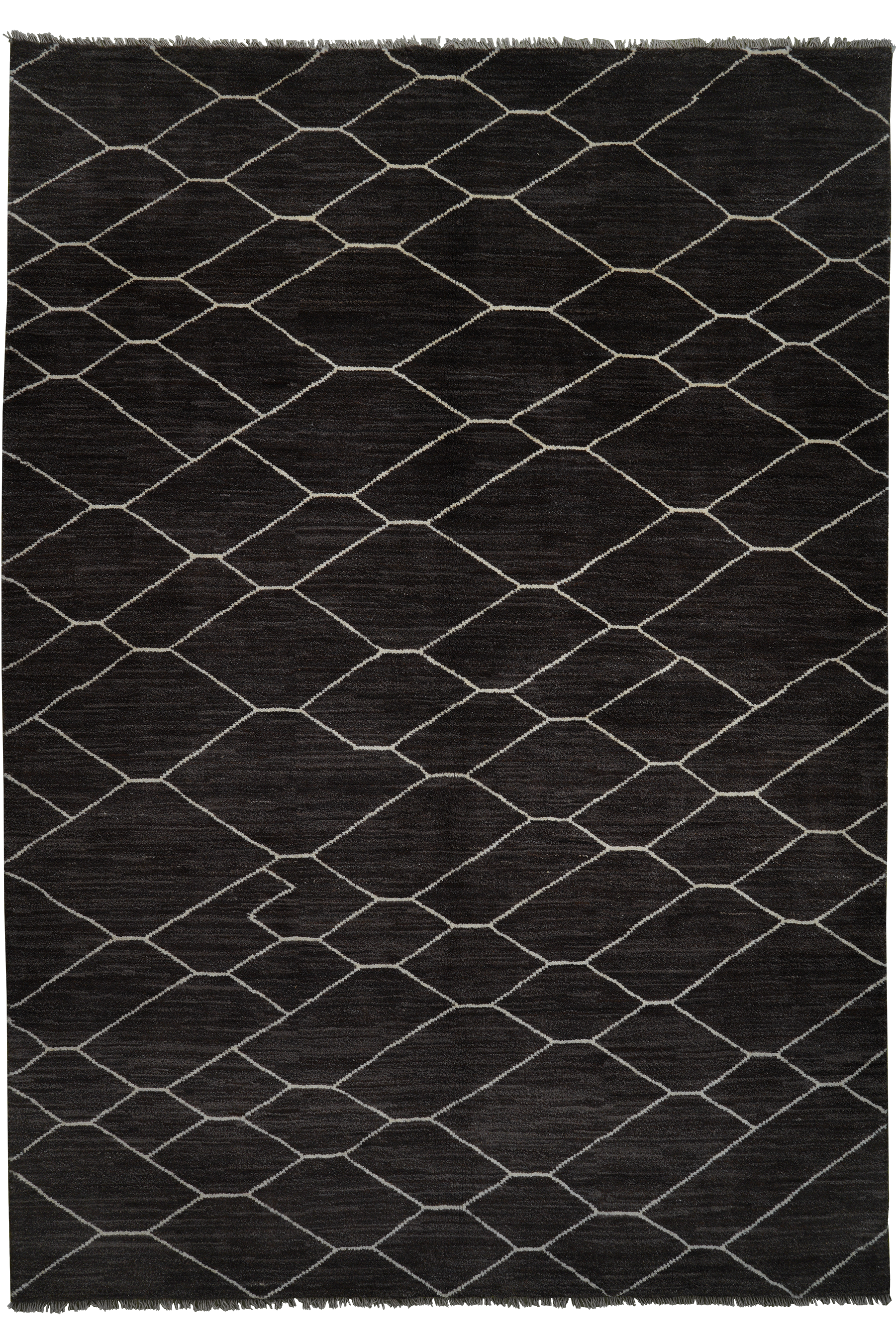 Gabbeh Basi Rug Wool Black