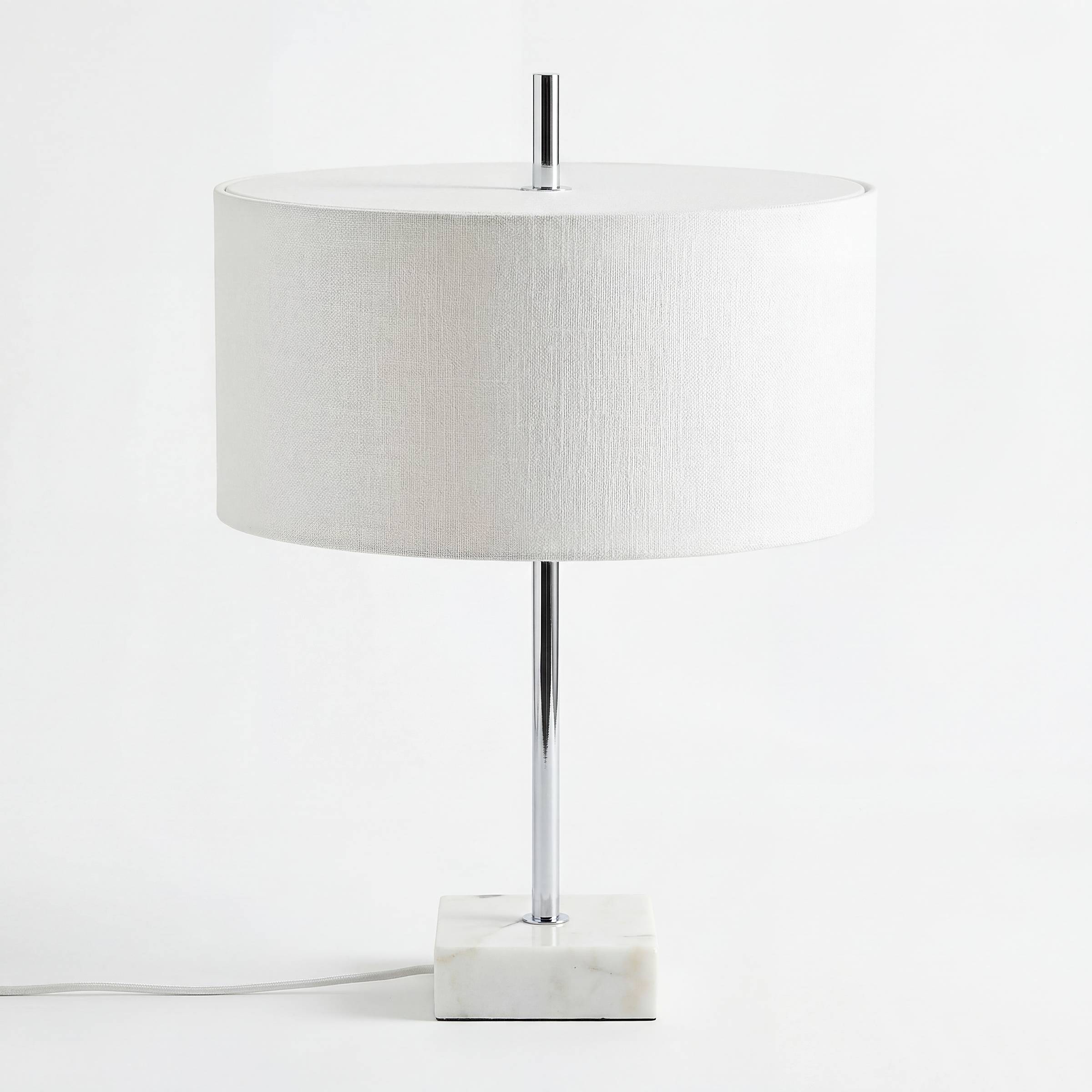 Table lamp Tivio 1-light linen marble