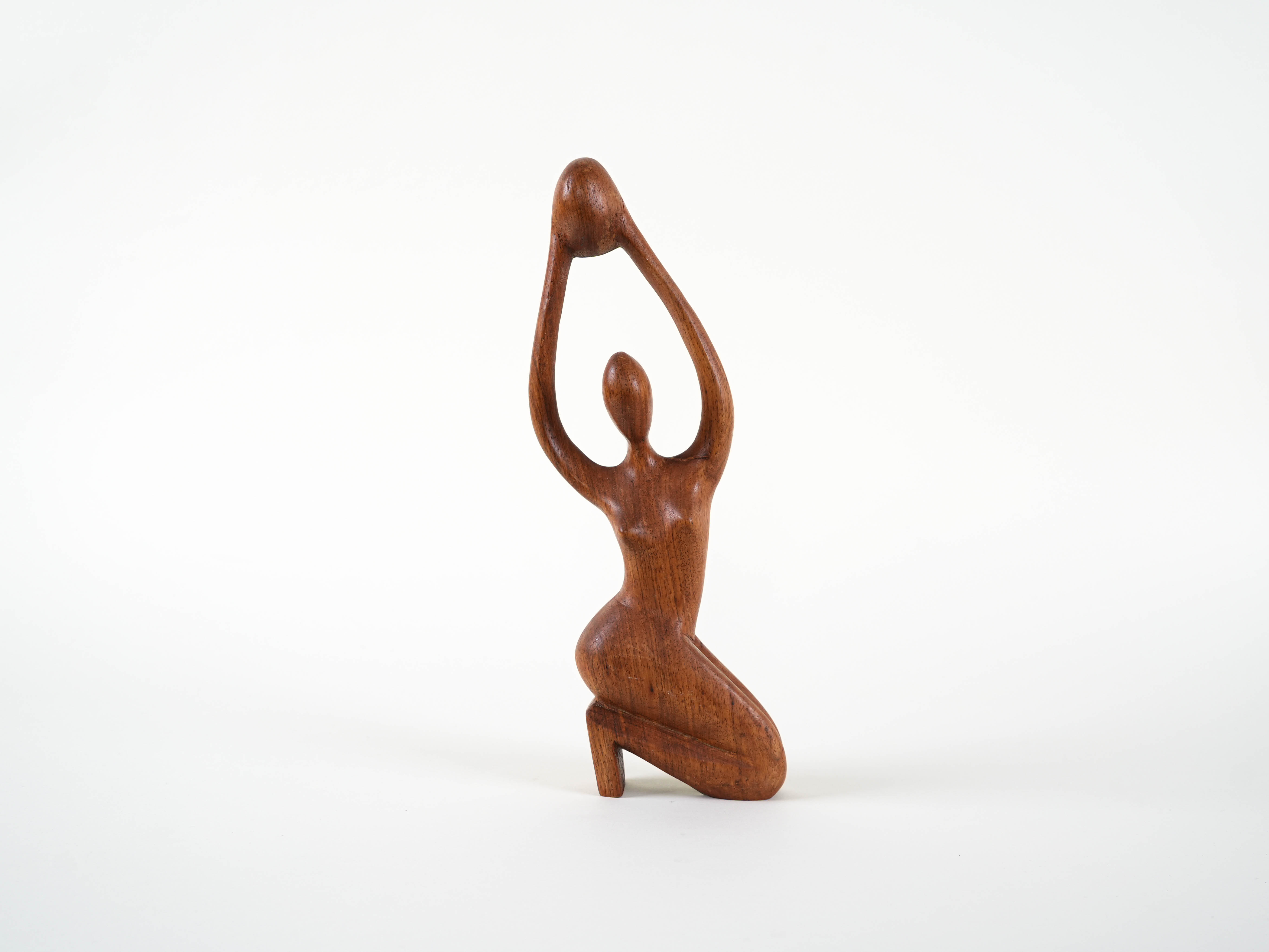 Sculpture Woman Teak 1970s