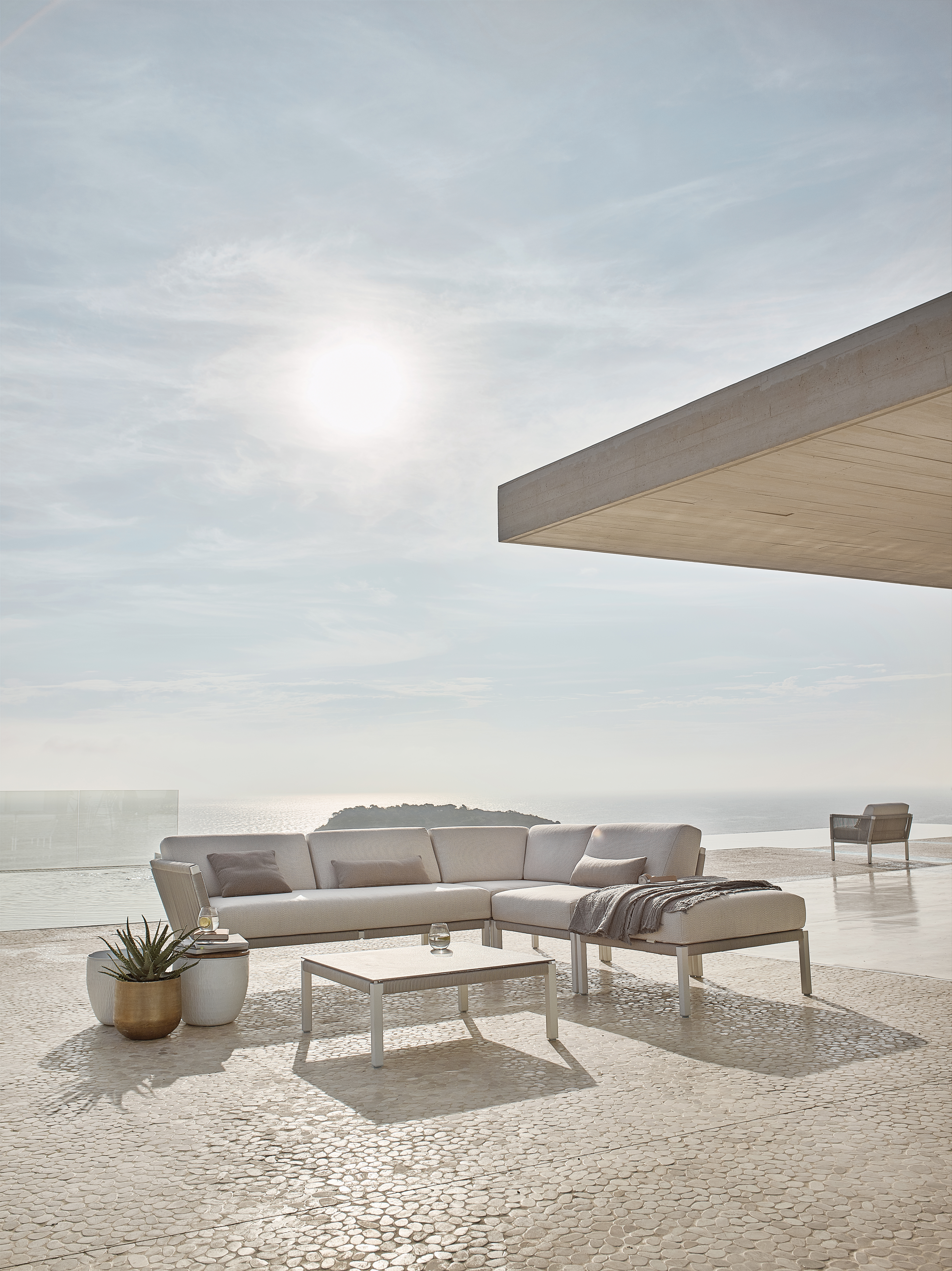 Club Garten Lounge-Set Medium Grau