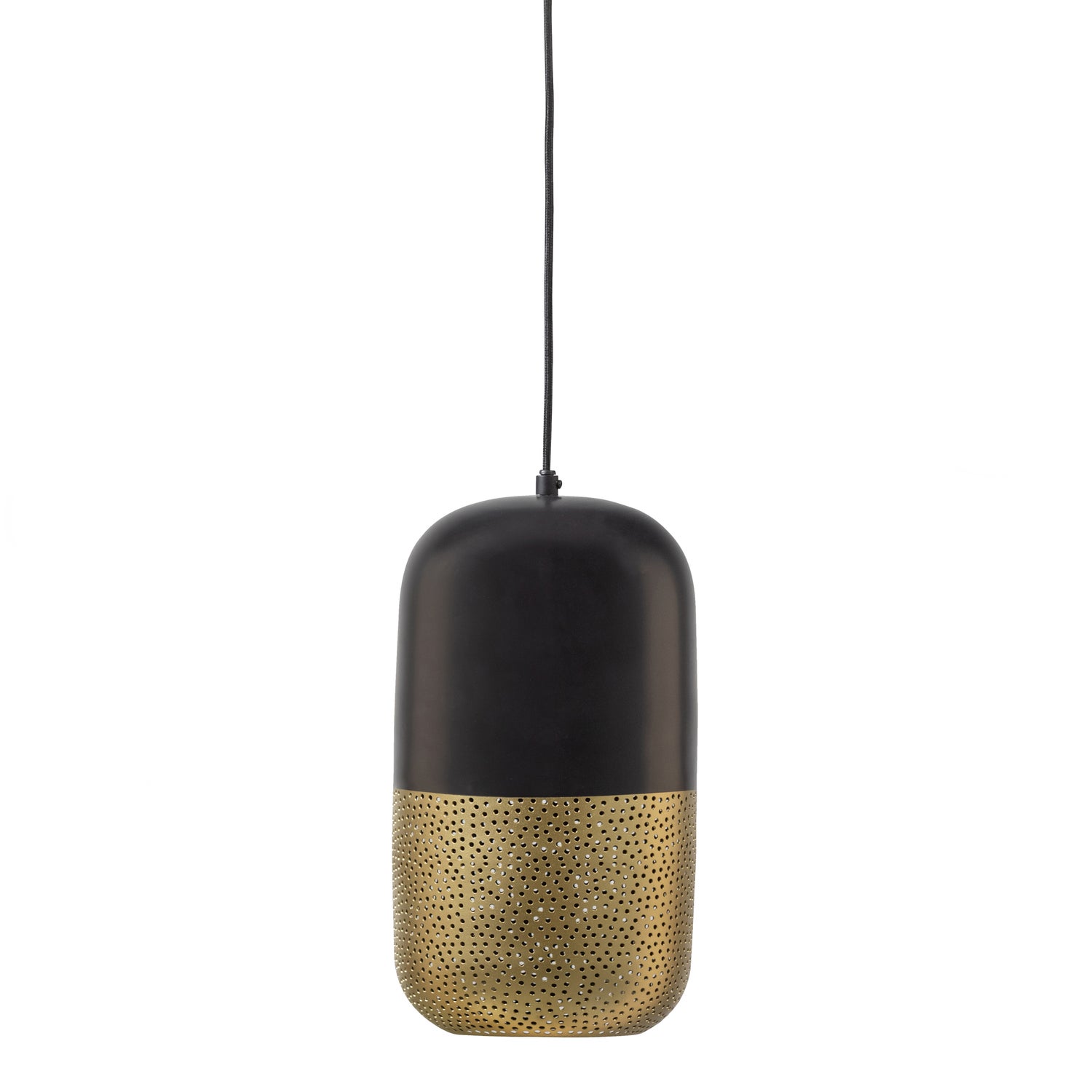 2x Tirsa Pendant Lamp Metal Black Gold