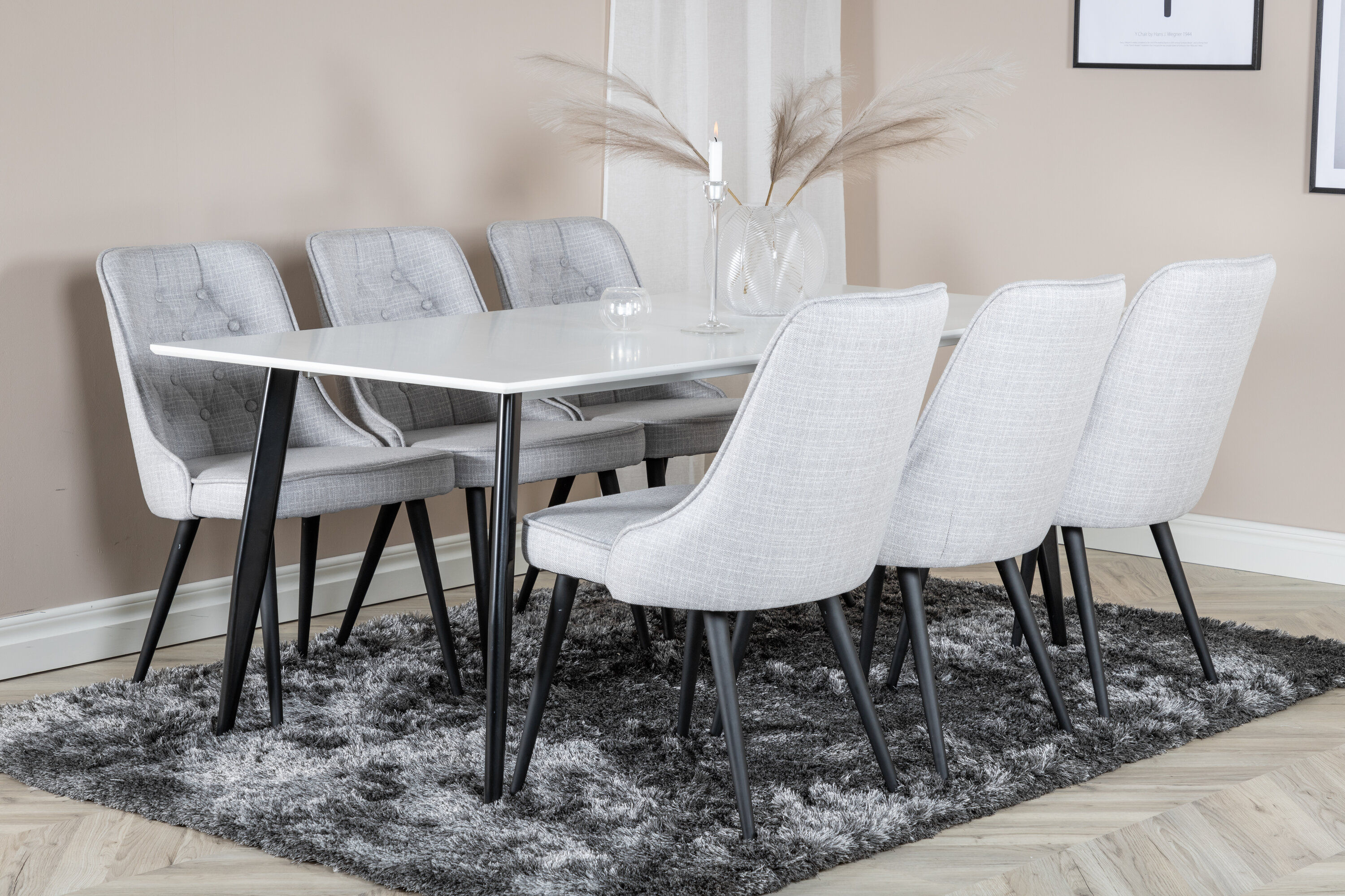 Polar Dining Table White Black