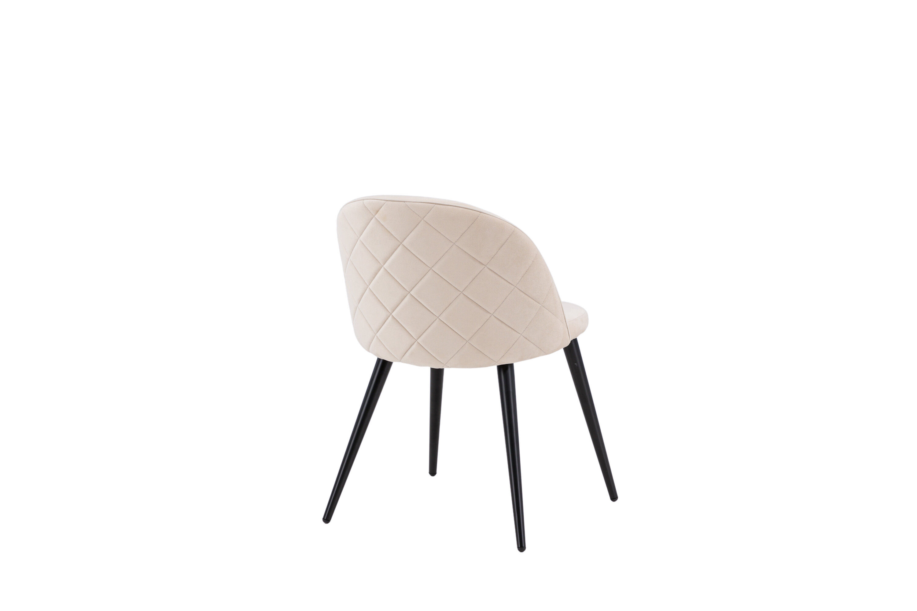 2x Velvet Stitches Stuhl-Set Samt Beige