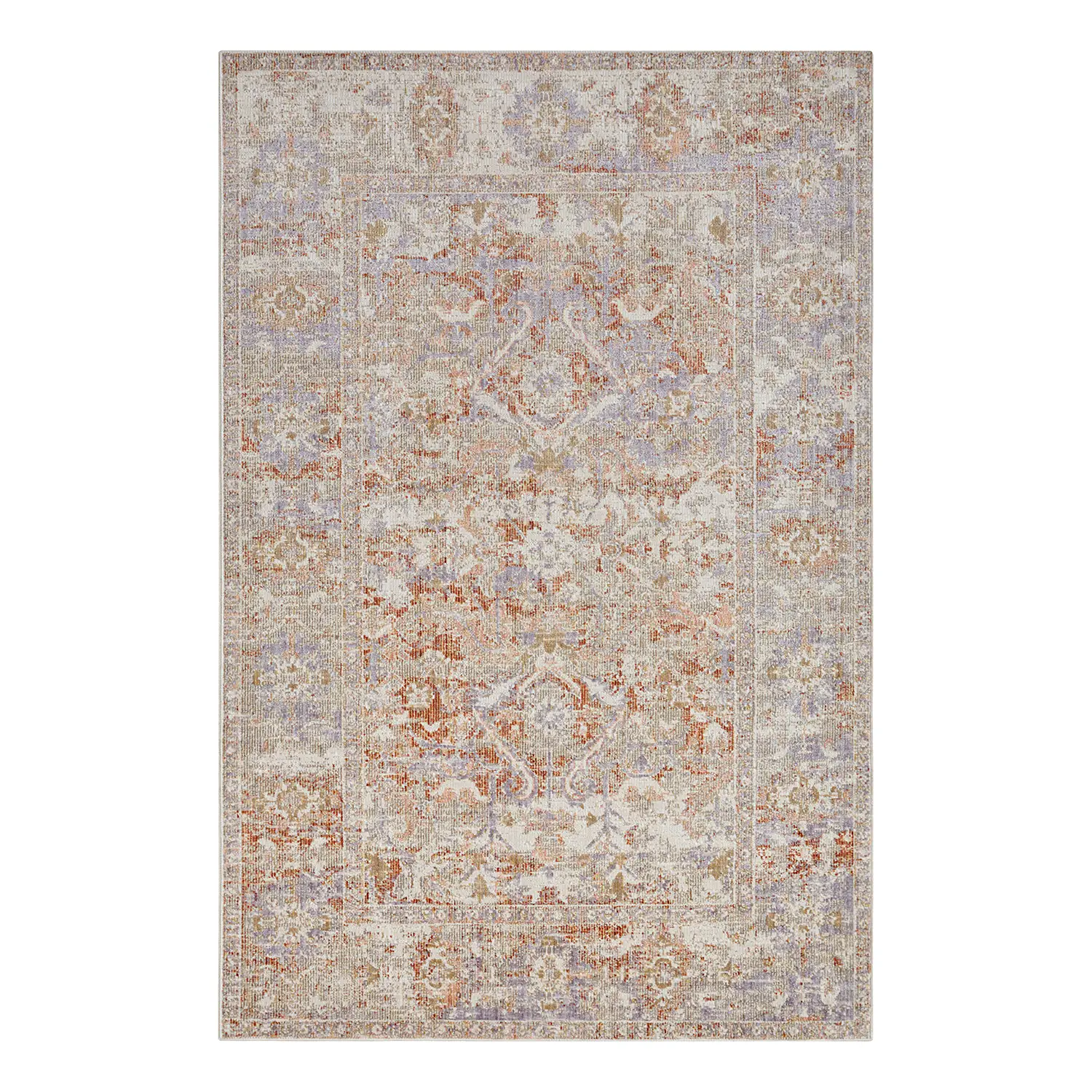 Port Said In - und Outdoor Teppich Beige Weiß