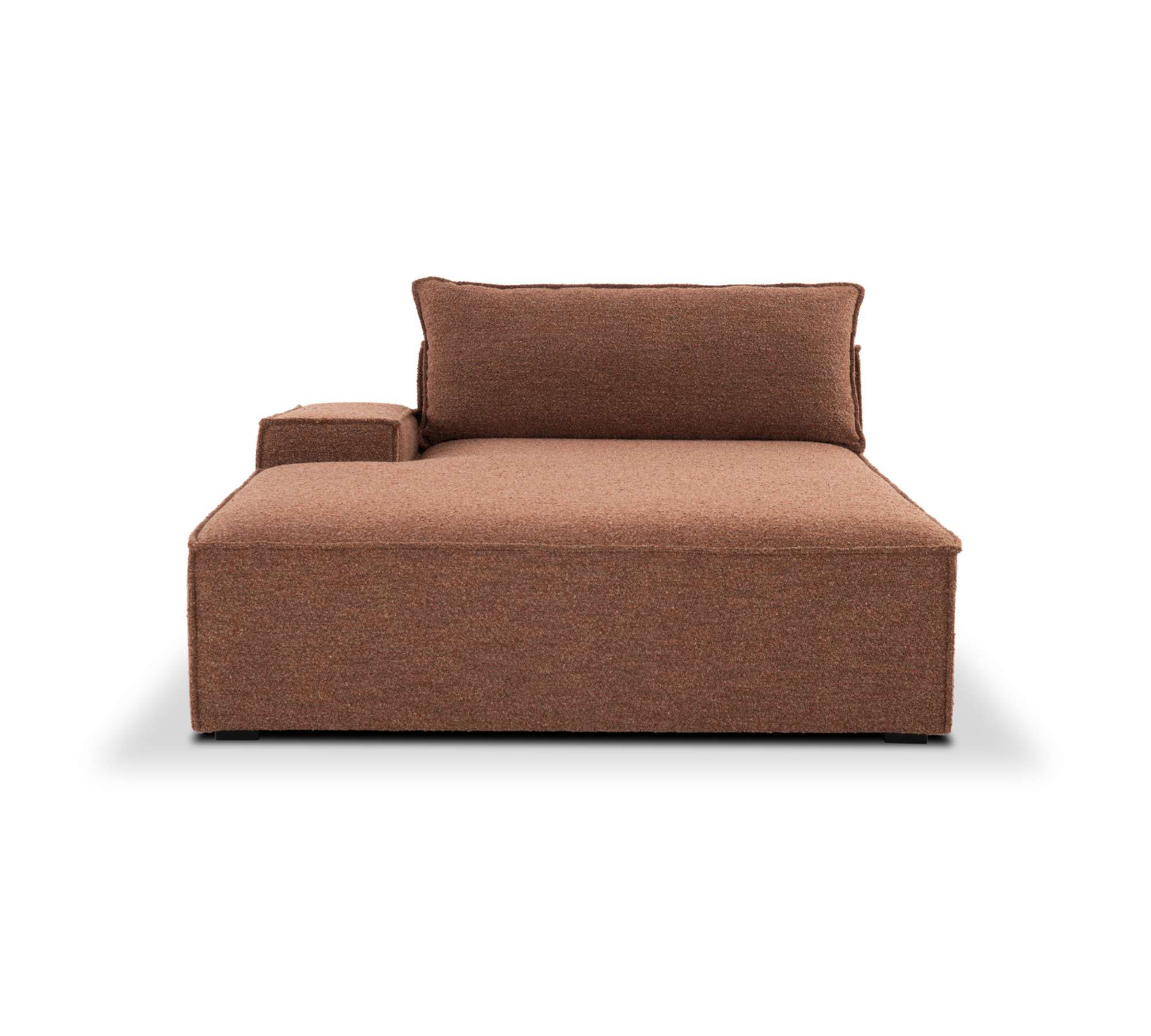 Daphne 1-Sitzer Récamiere Links Pebble Rust