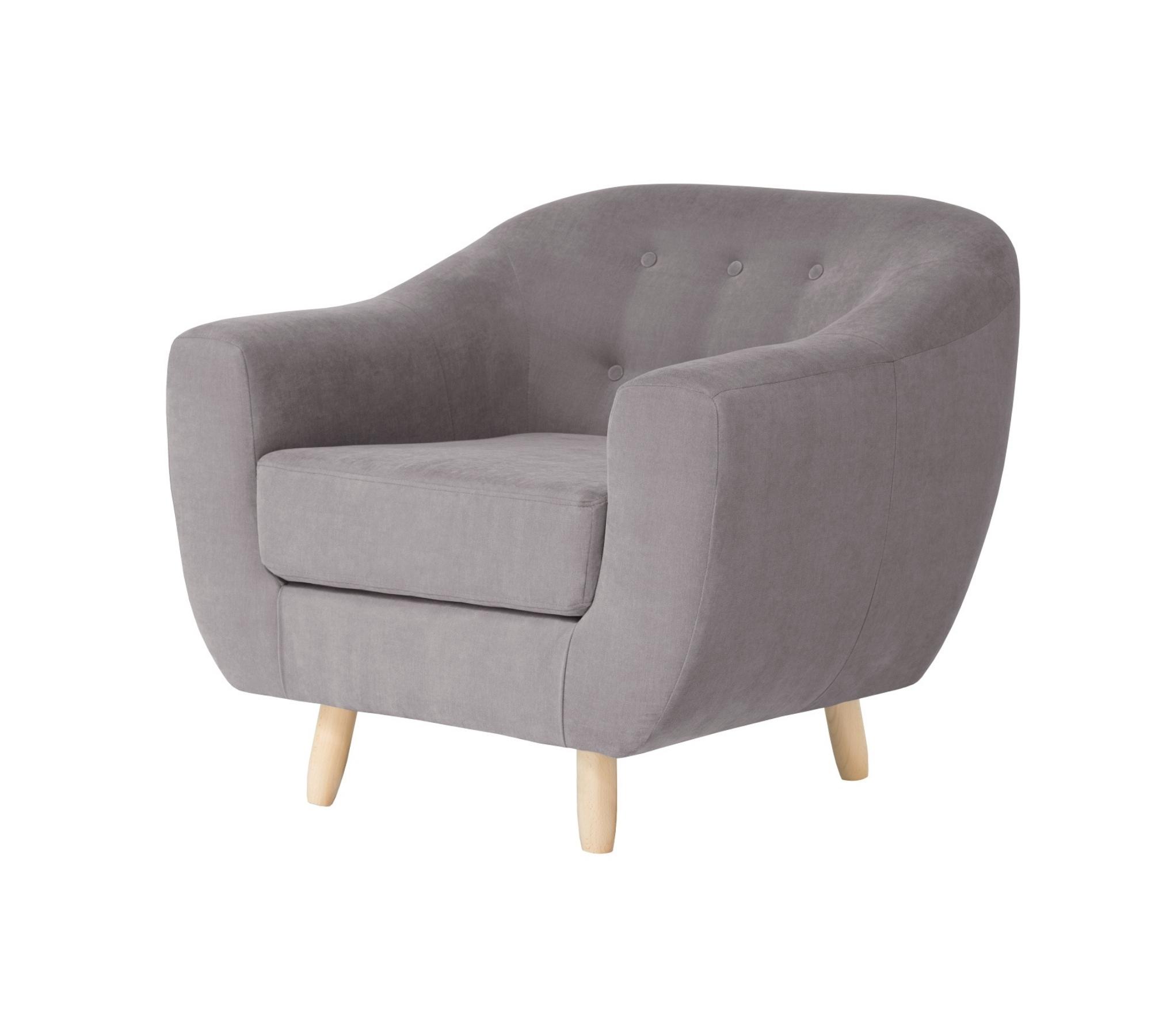 Sessel Vicky Baumwolle Taupe