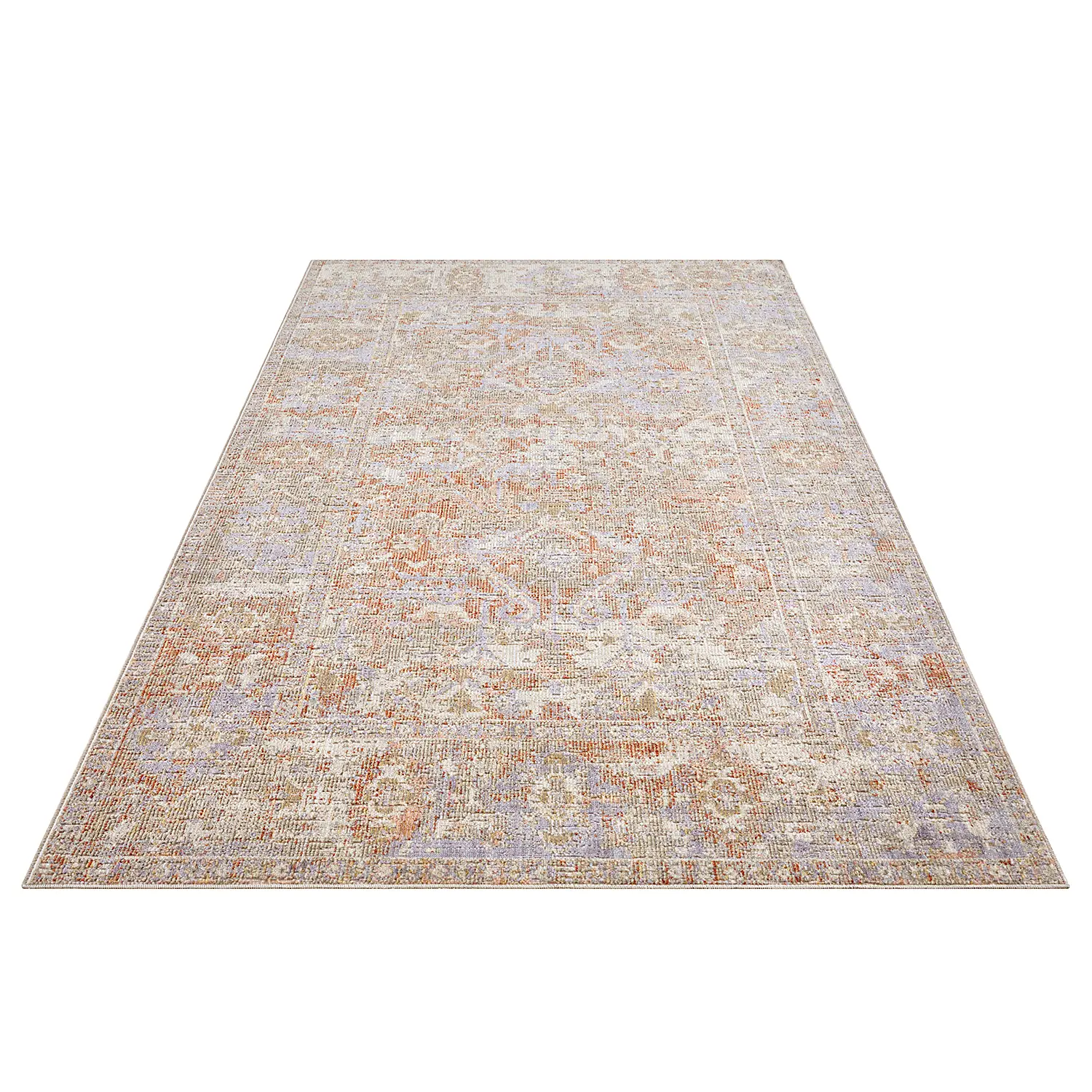 Port Said In - und Outdoor Teppich Beige Weiß