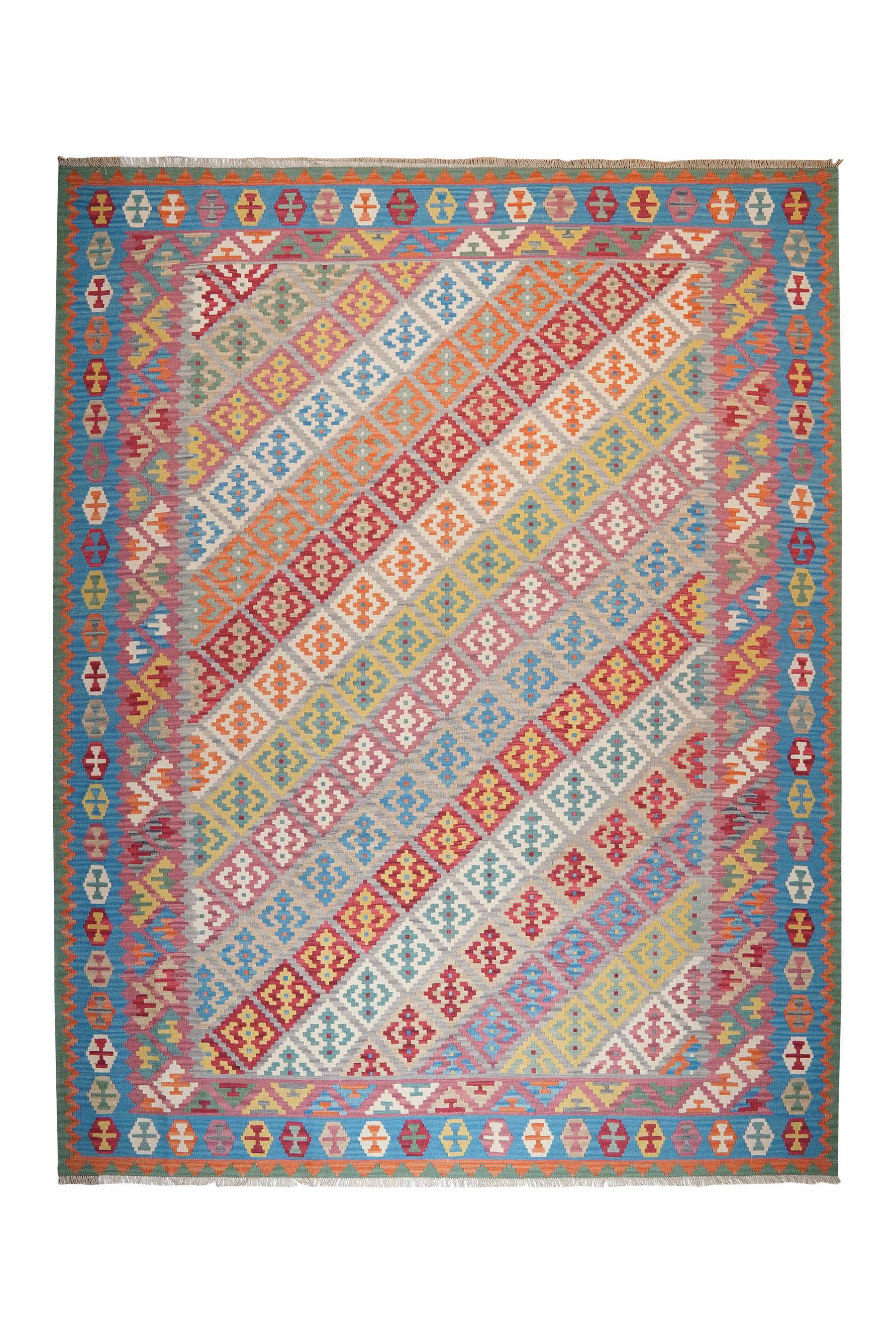 Kilim Gashgai Tappeto Multicolore