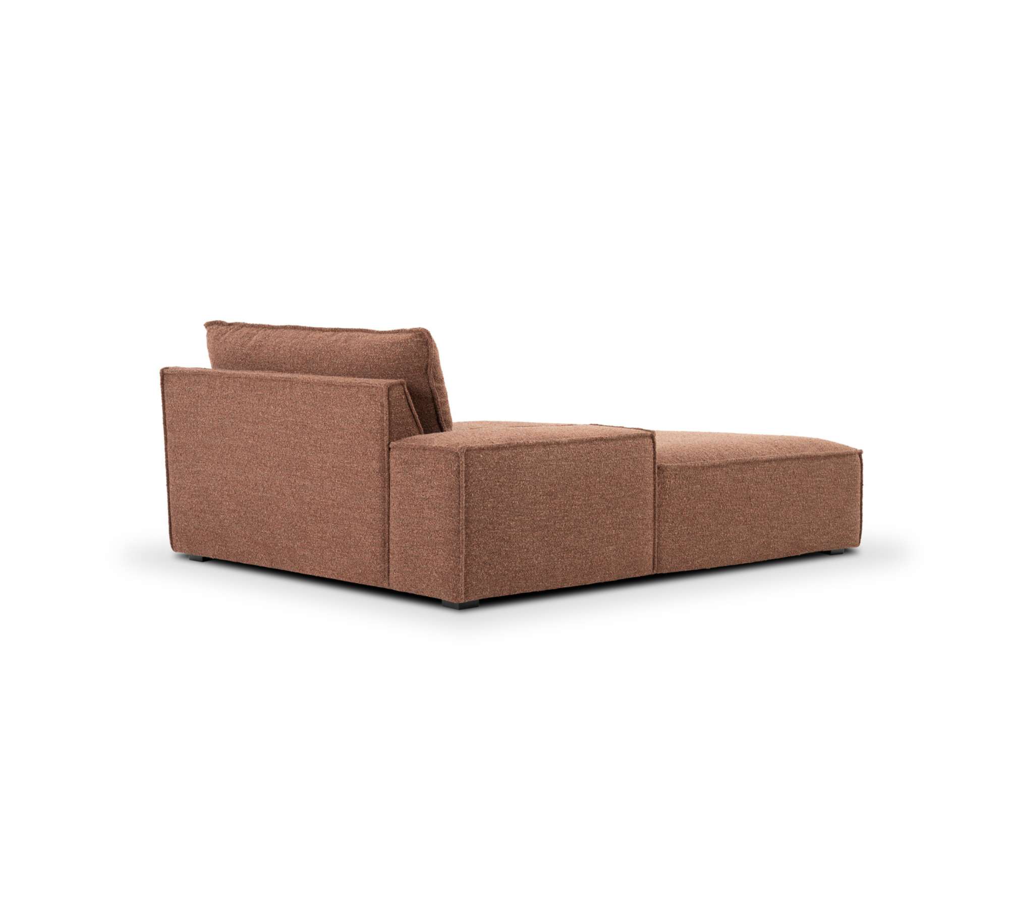 Daphne 1-Sitzer Récamiere Links Pebble Rust