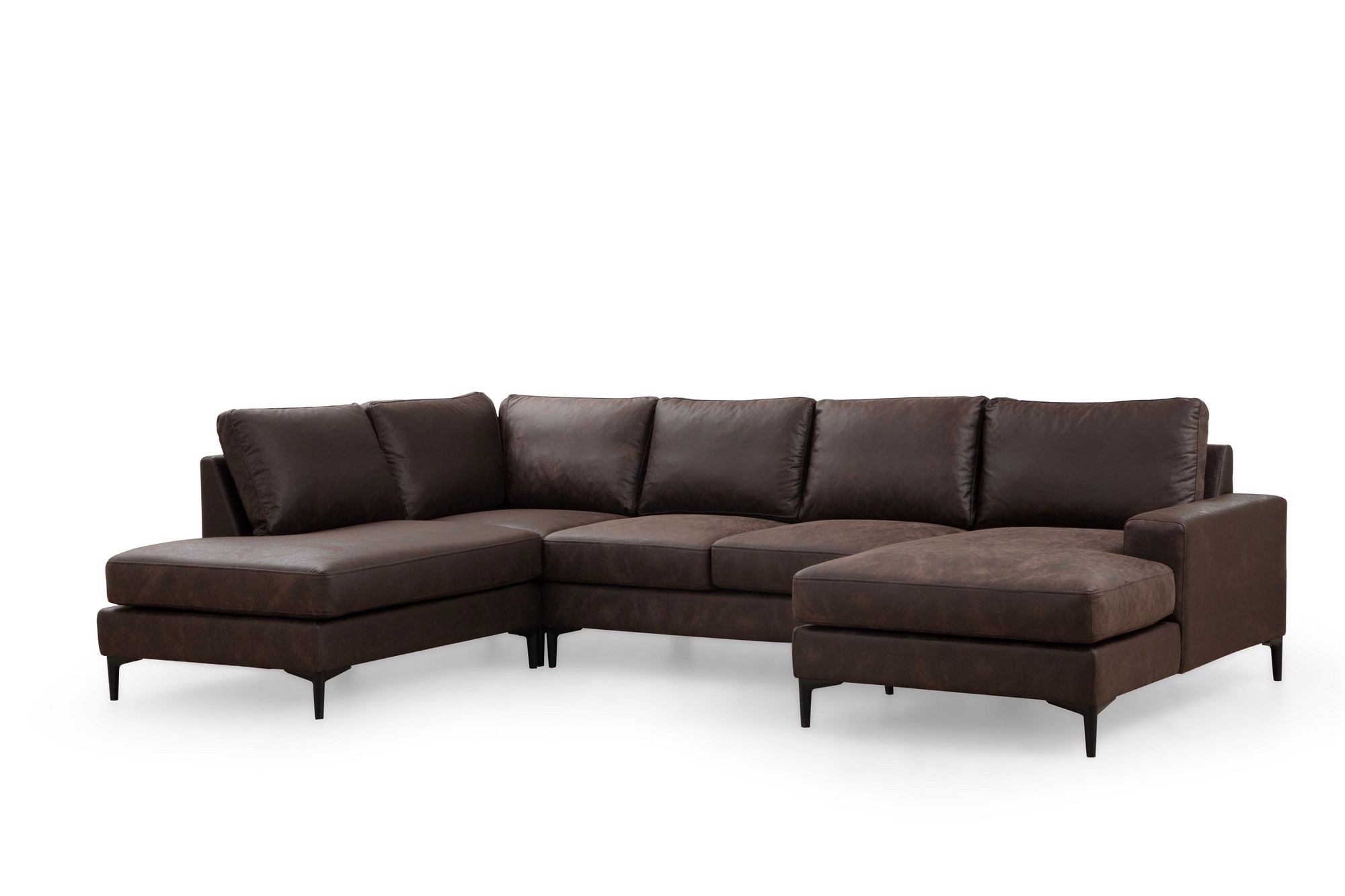 Porto Corner Sofa Brown
