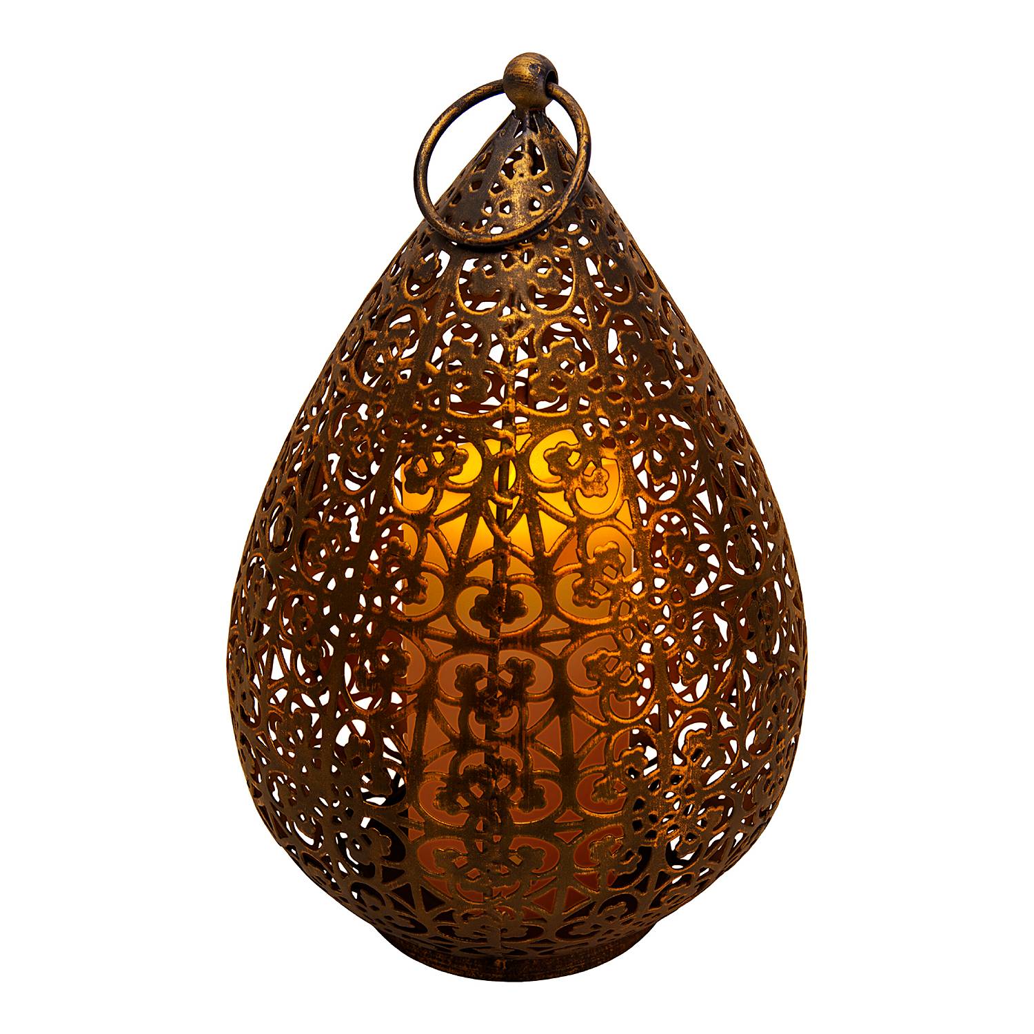 LED-Solarleuchte Binz Eisen Gold