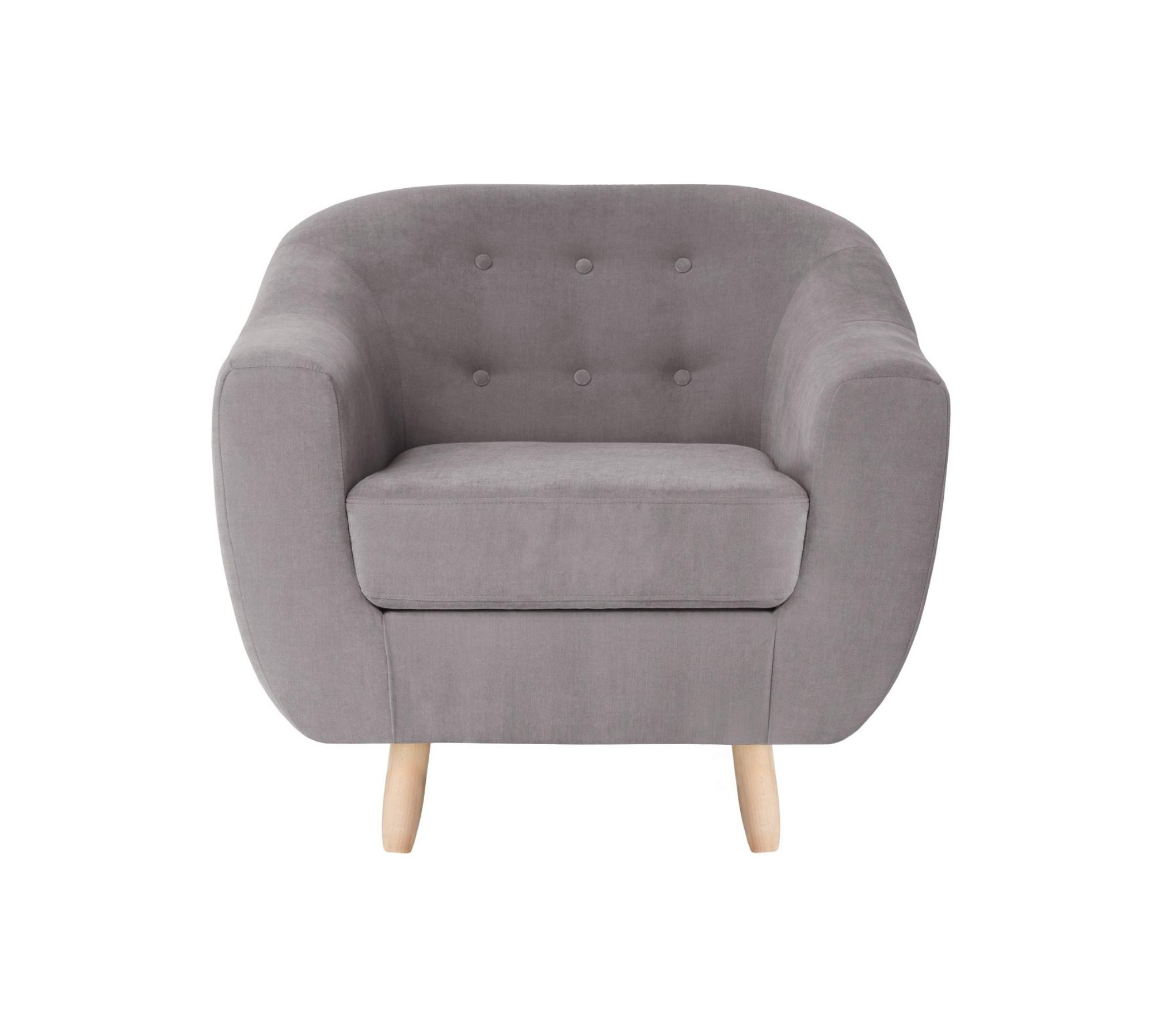 Sessel Vicky Baumwolle Taupe