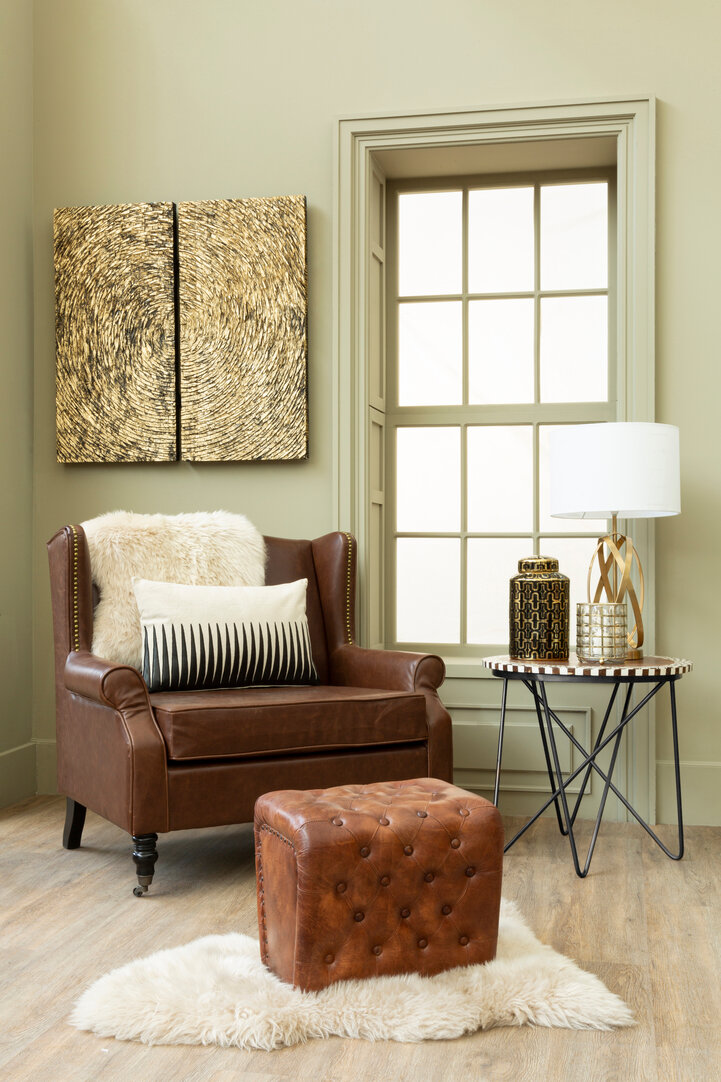 Artisan Tavolino rotondo in legno di acacia naturale