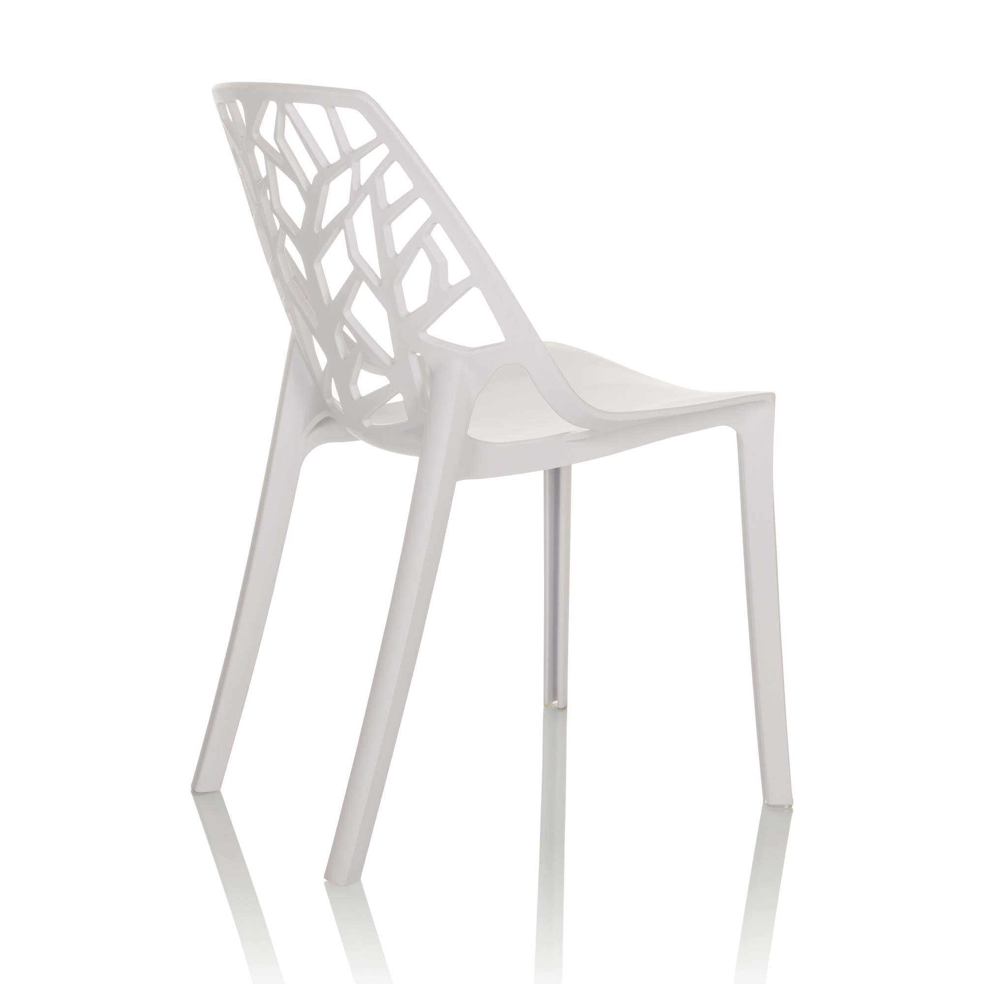 ARTIFO TRI Garden Chair Indoor and Outdoor stackable White