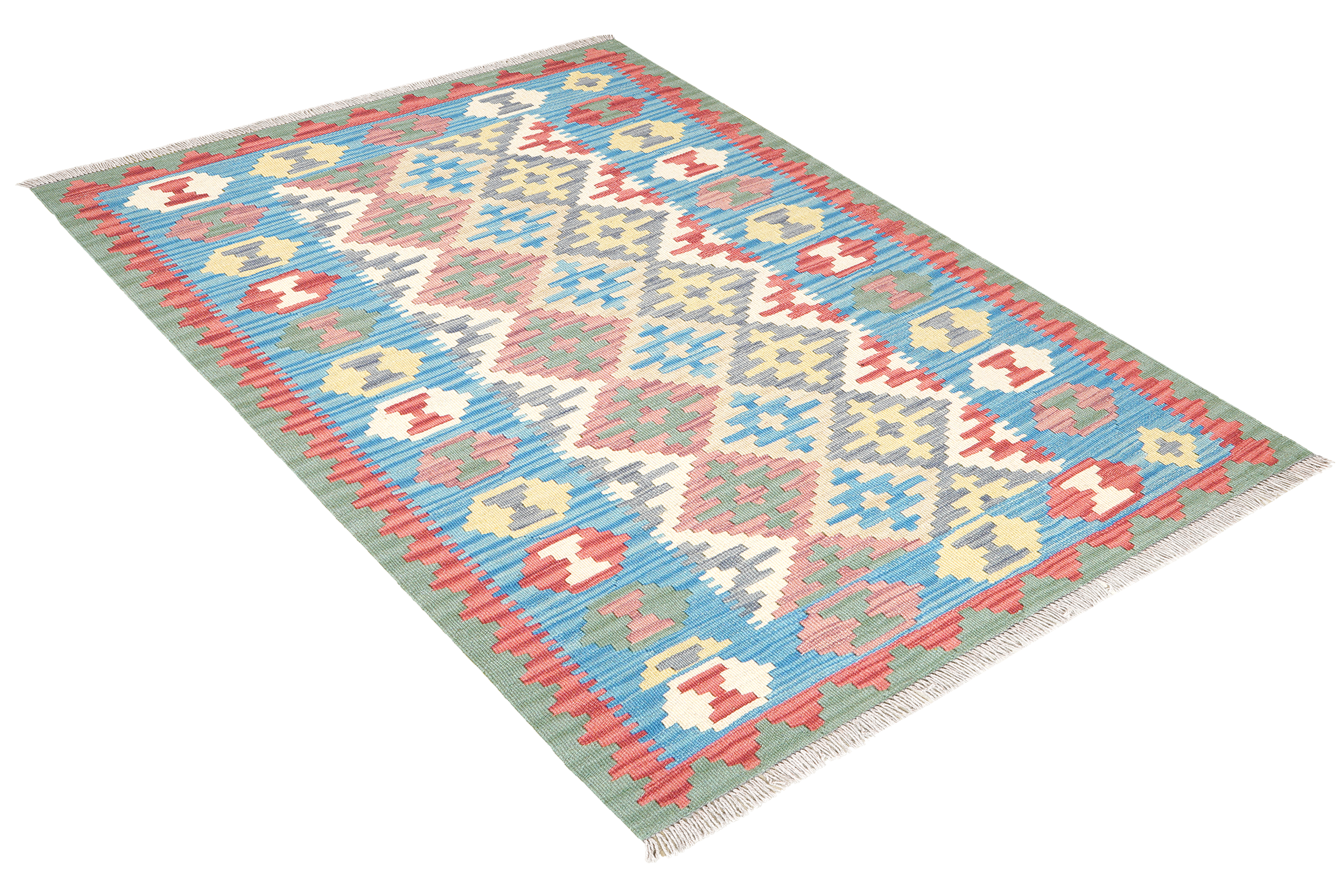 Kelim Gashgai Carpet Wool Multicolored