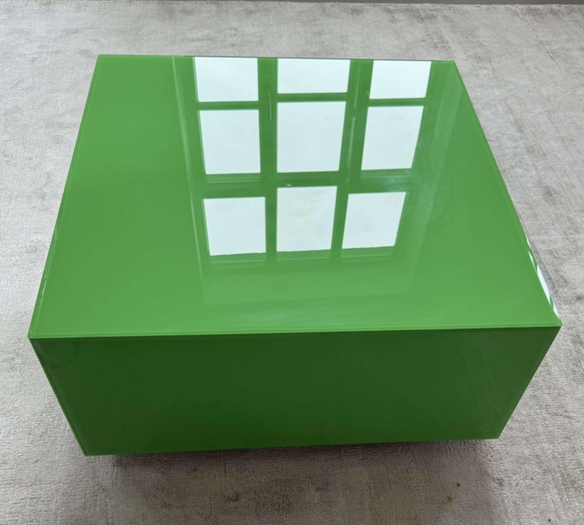 Mirror Couchtisch L Glas Holz Athletic Green