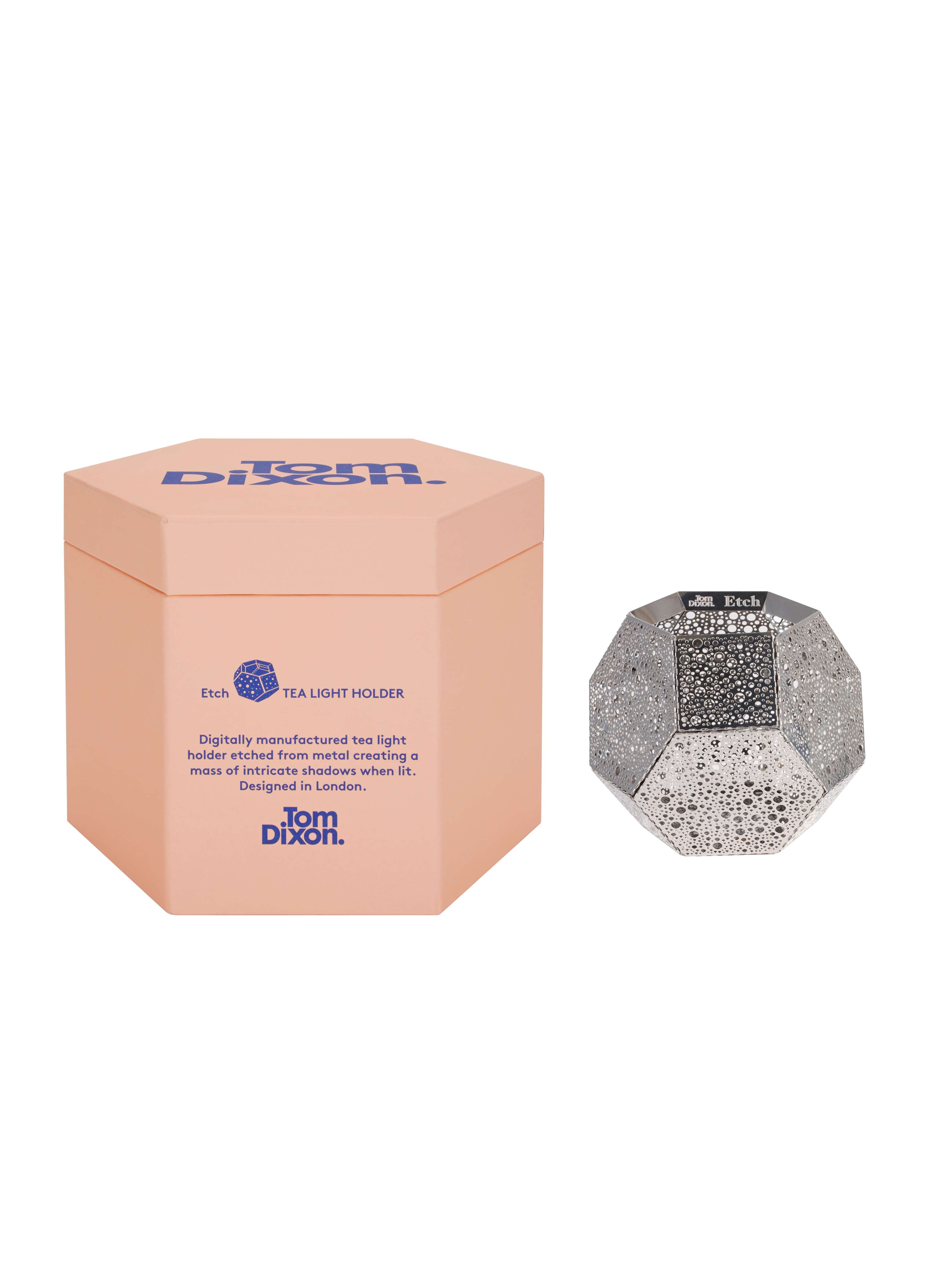 Etch Windlicht Silber