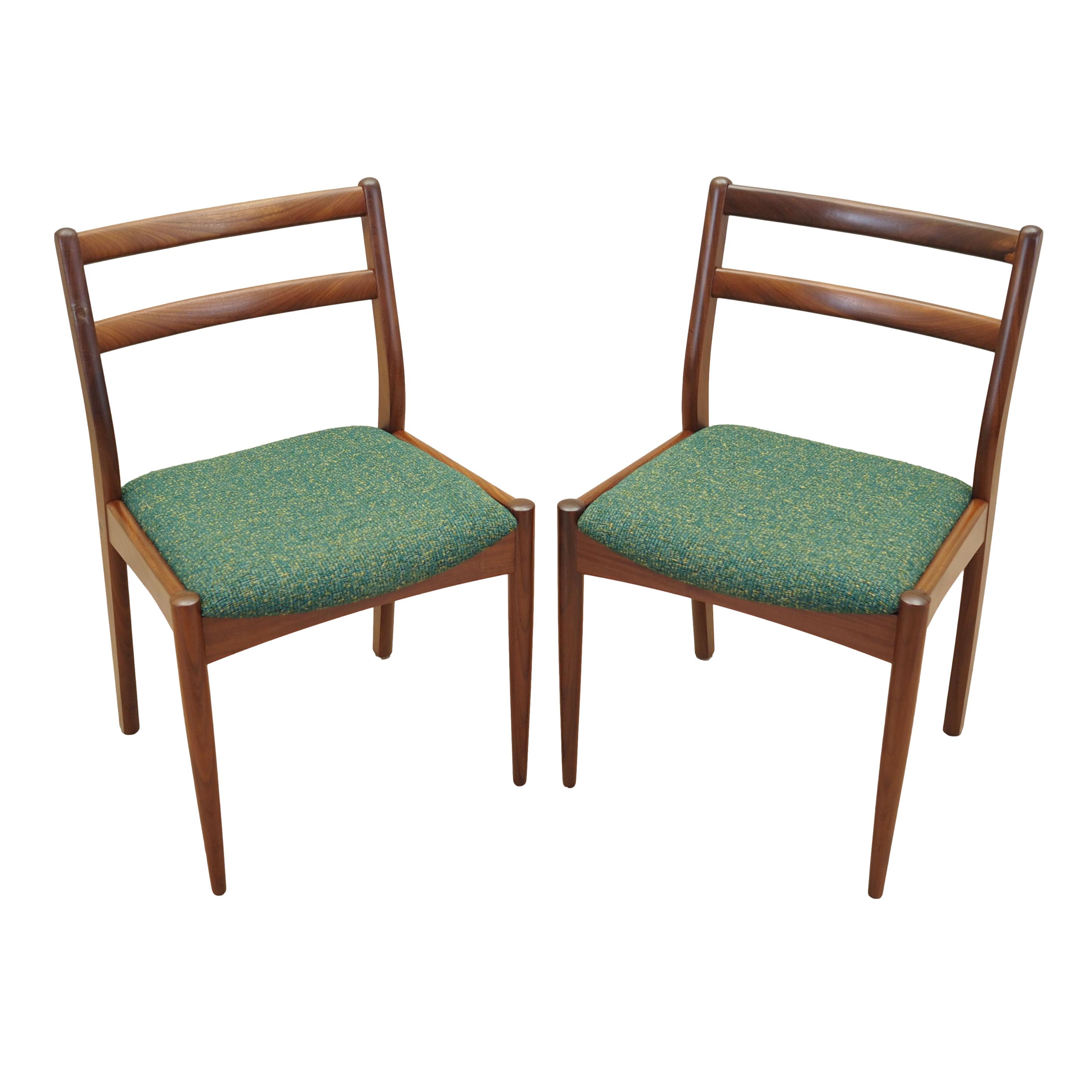 2x Esszimmerstuhl Teakholz 1970er Jahre