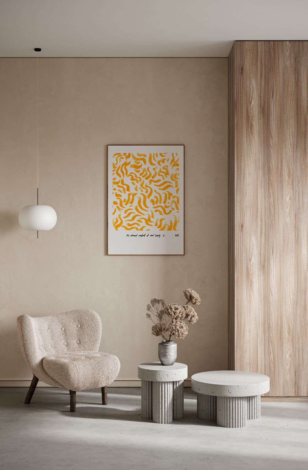 Comfort Poster Gelb ohne Rahmen