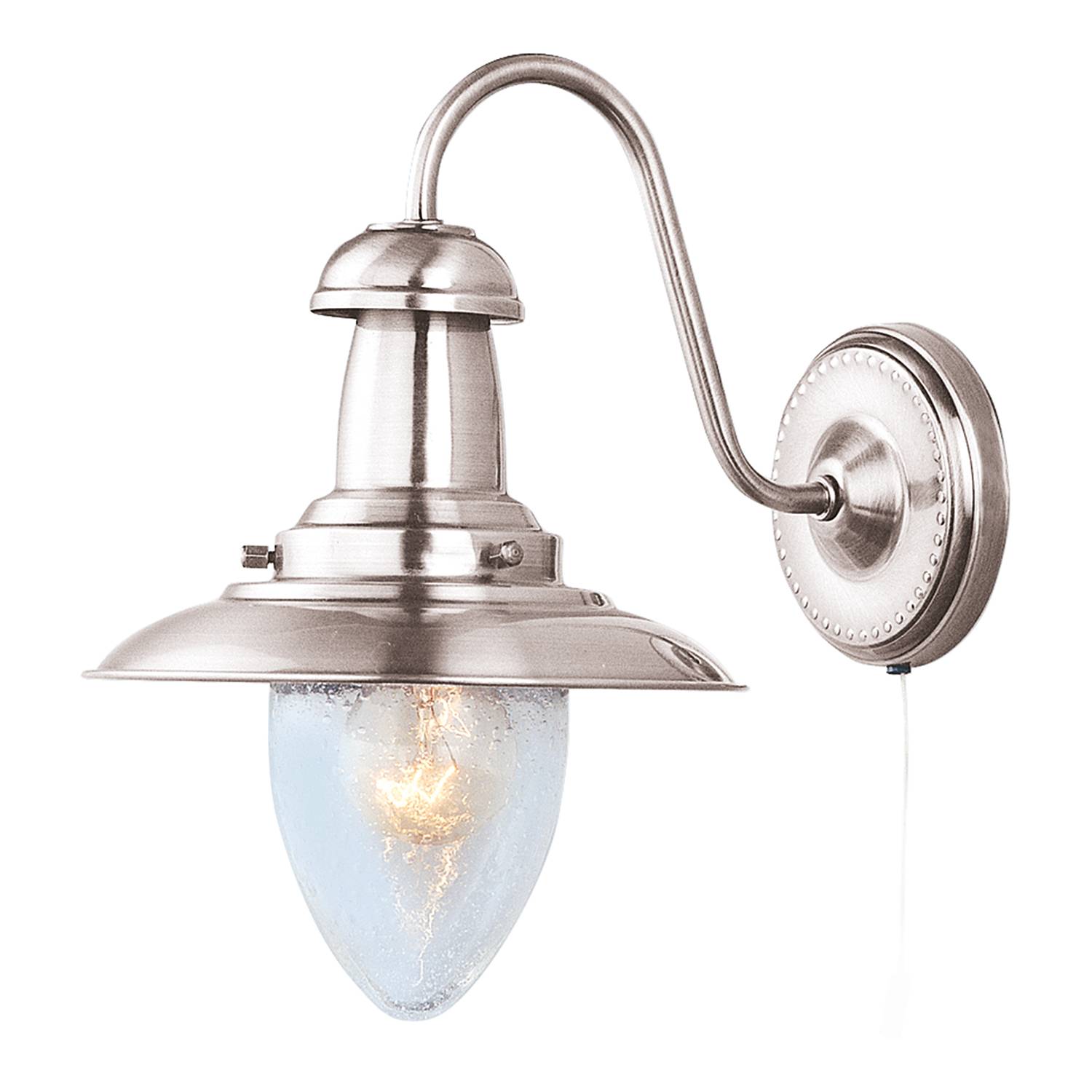 Wandleuchte Fisherman Glas / Stahl 1-flammig