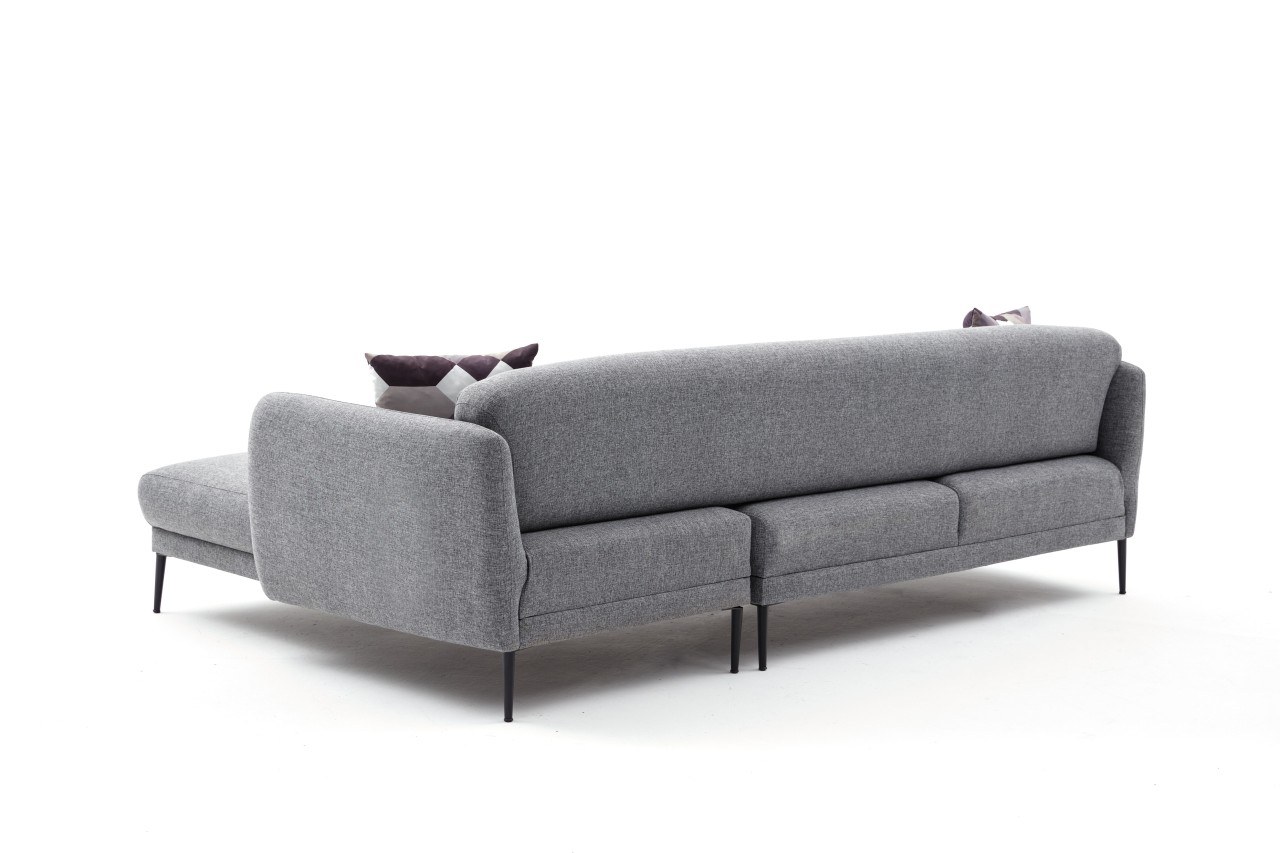 Venus Sofa Récamiere Rechts Grau