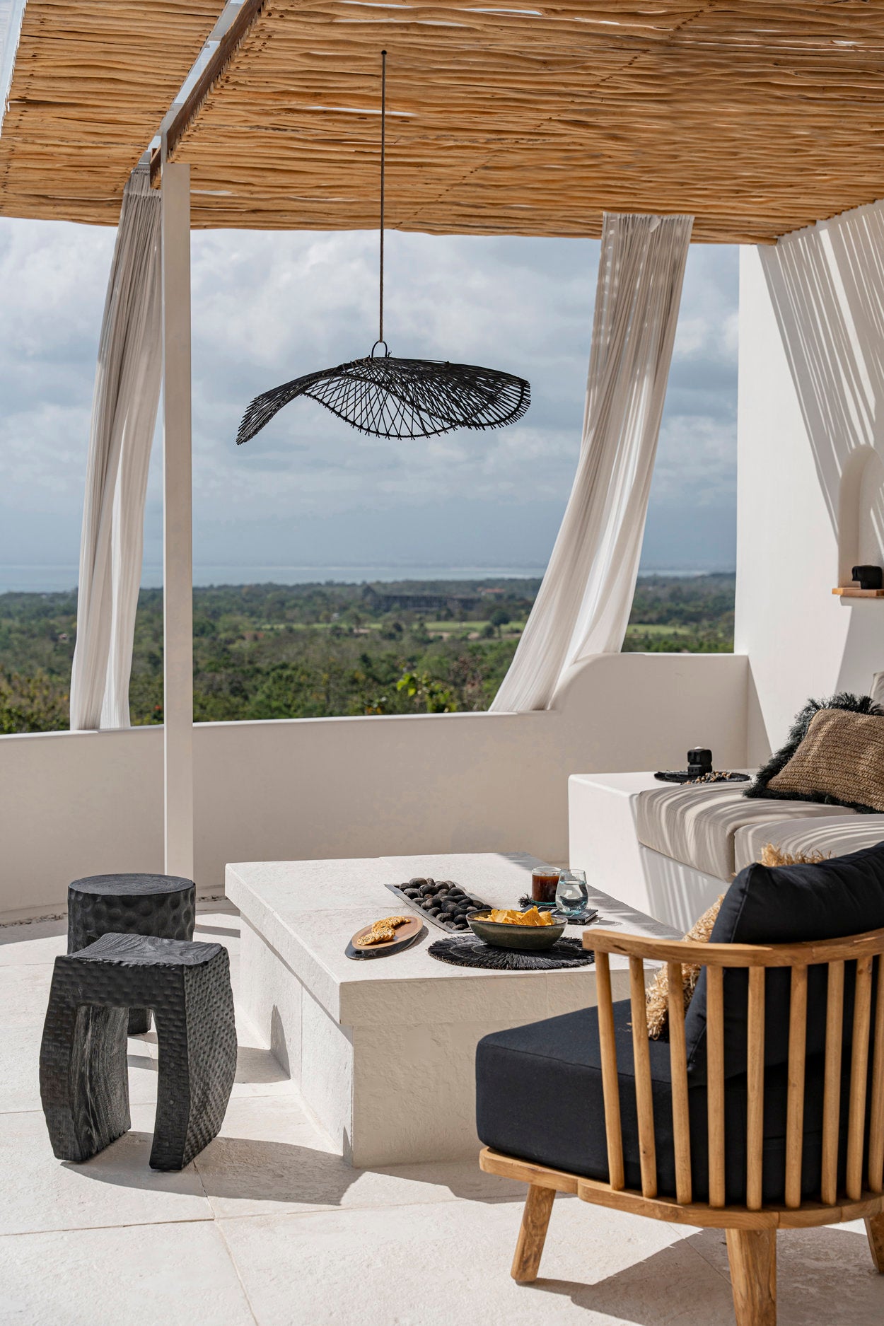 Der Montano Hocker Schwarz ø38cm 