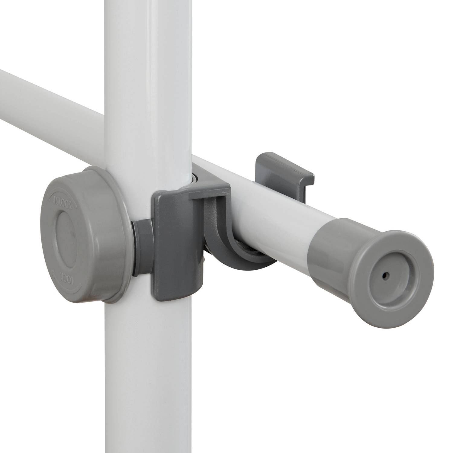 Hercules Telescopic Shelf Basic Steel White