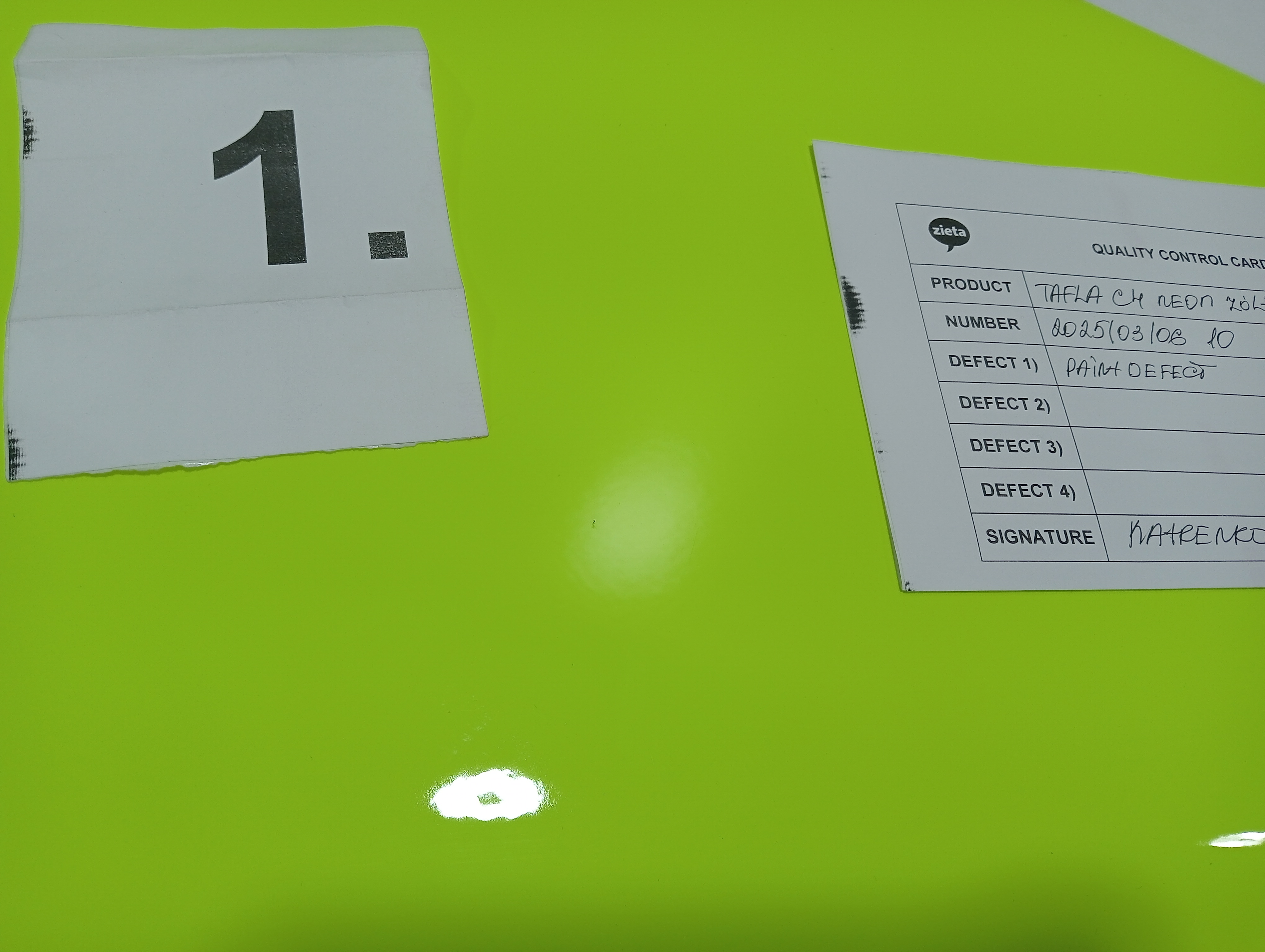 Tafla Spiegel C4 Edelstahl Gelb Neon