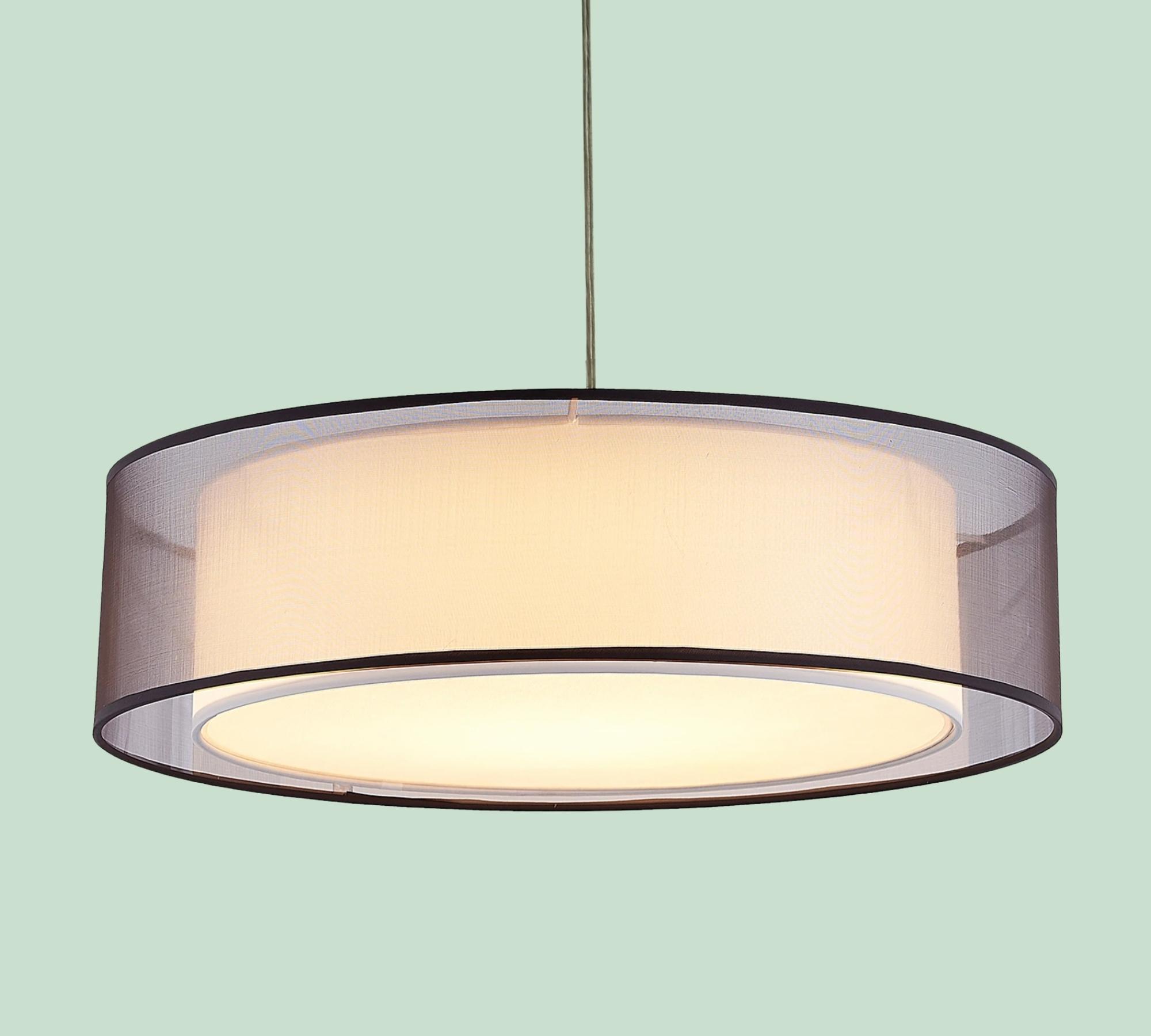 LED-Pendelleuchte mit Doppelschirm