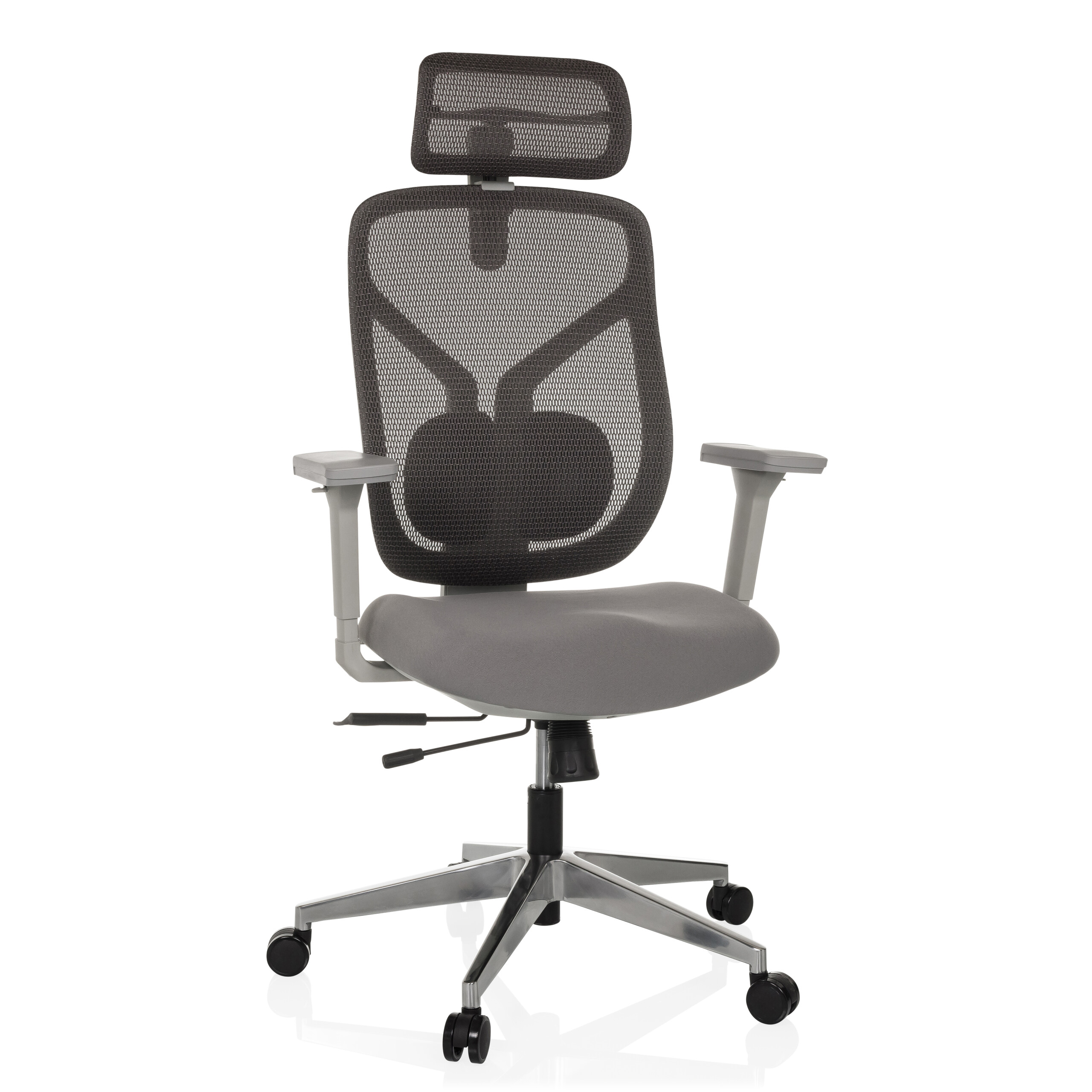 CASSILIS W Bürostuhl Netzstoff Grau