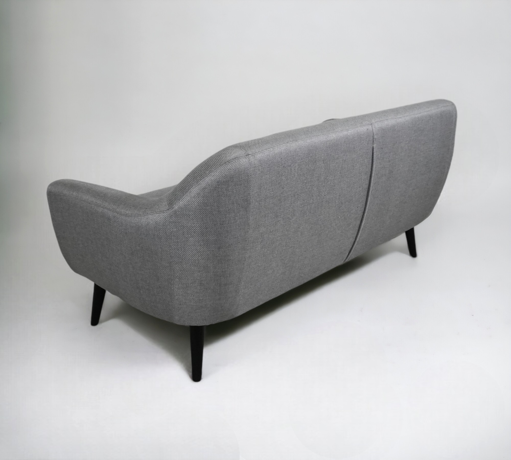 Ritchie Divano 3 posti stile Chesterfield Grigio perla