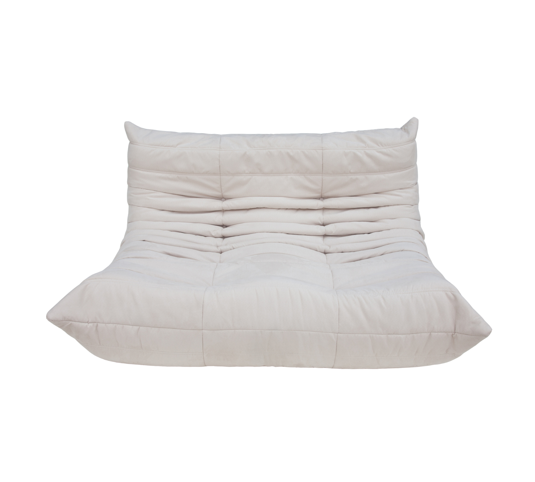 Togo Divano 2 posti tessuto bianco sporco