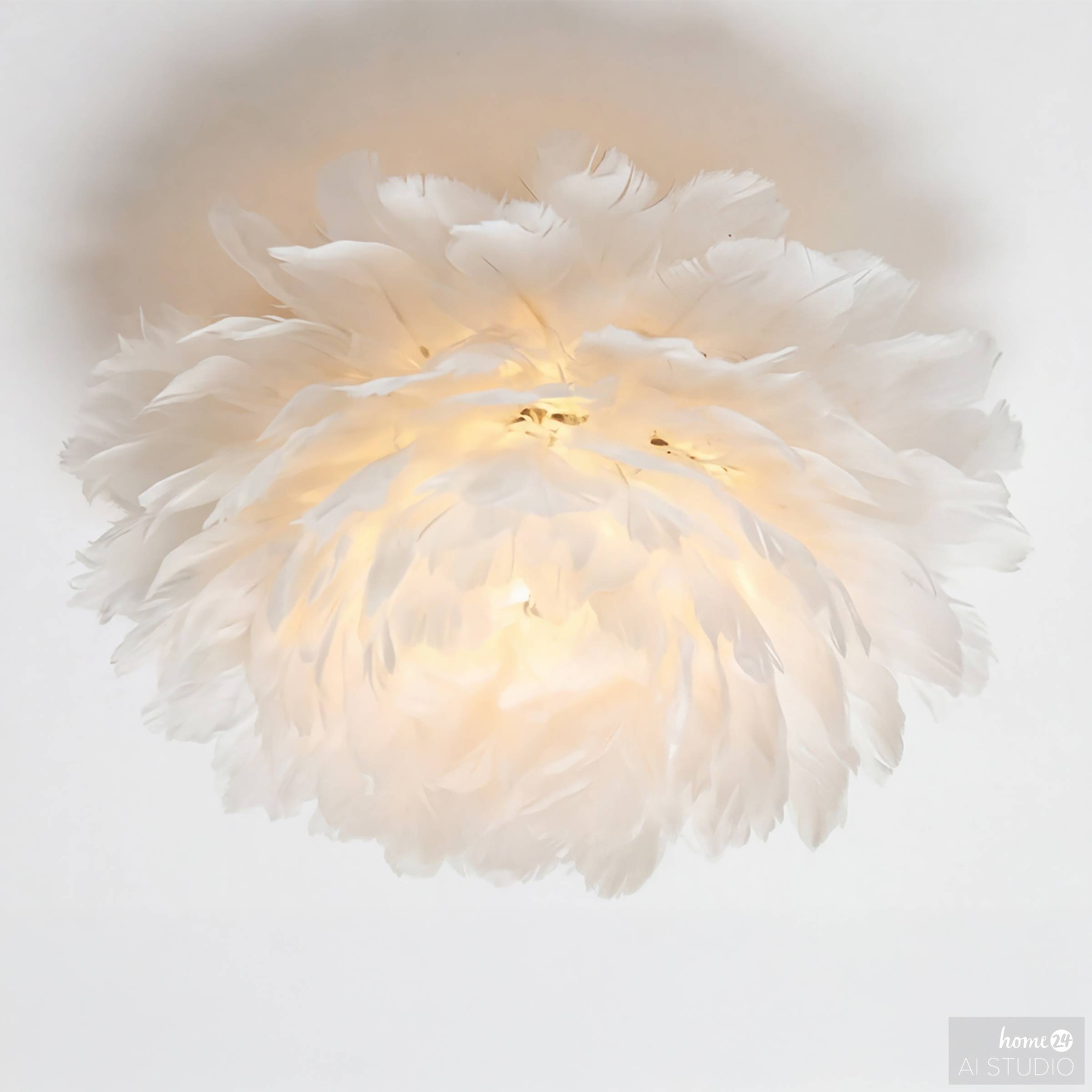 Haloa Deckenleuchte 1-flammig Federn Eisen