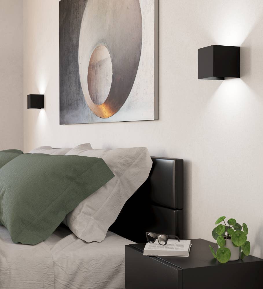 Valmontone LED-Wandleuchte Aluminium 2-flammig